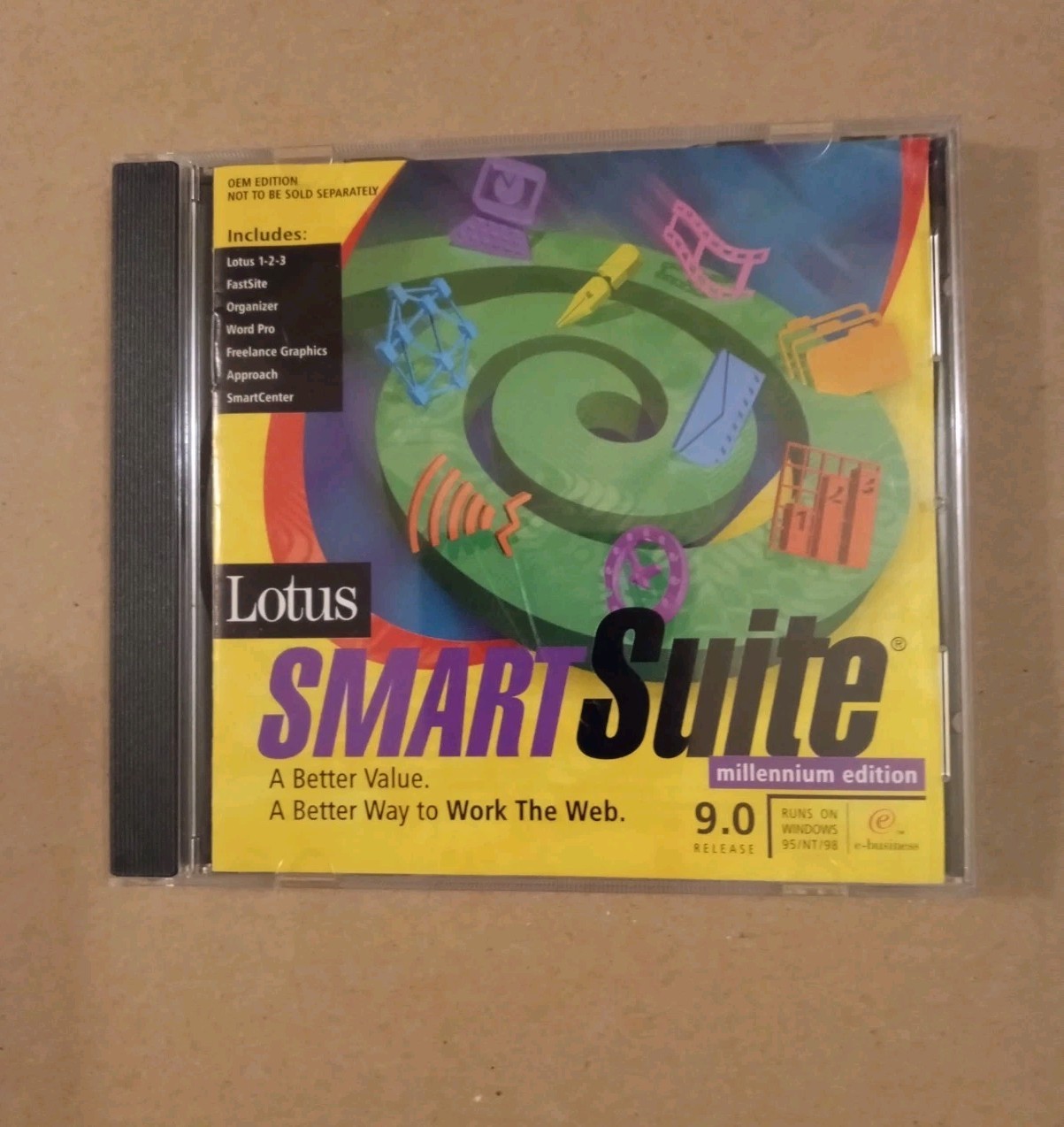 Lotus SmartSuite 9.0 Millennium Edition Software CD Windows 7/XP/2000/98