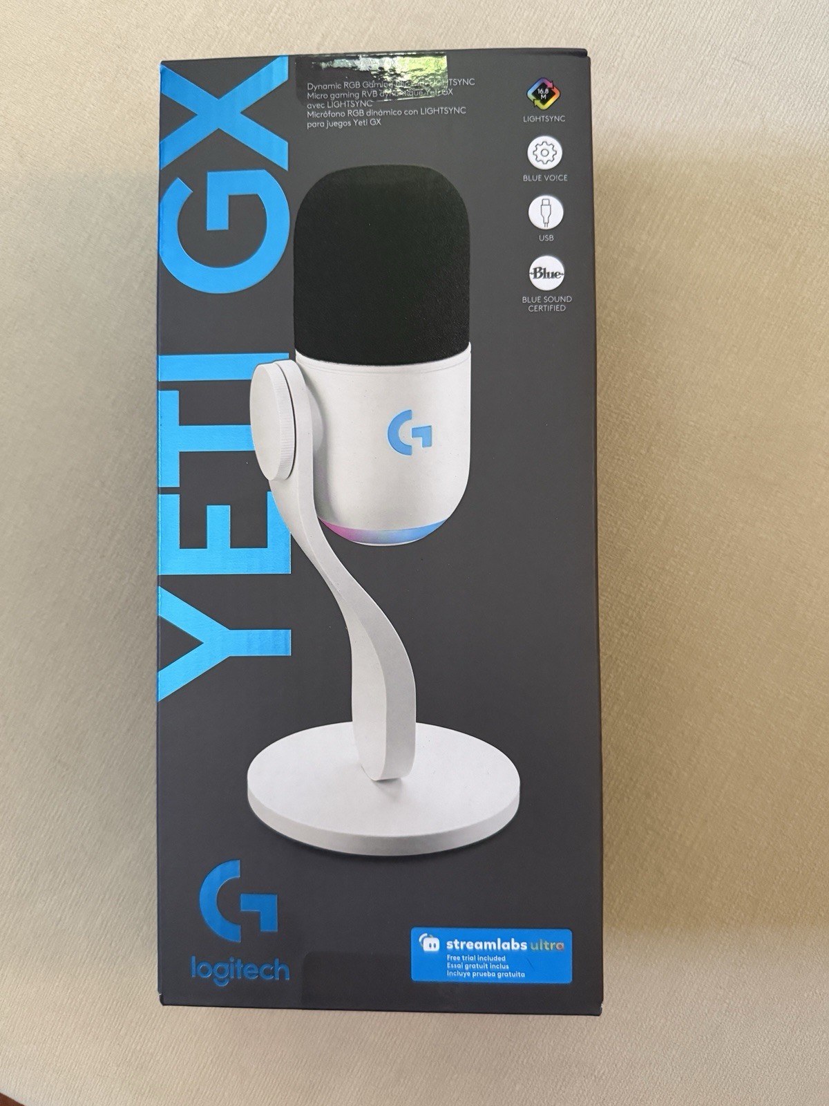 Logitech Yeti GX Dynamic RGB Gaming/Streaming Microphone with LIGHTSYNC
