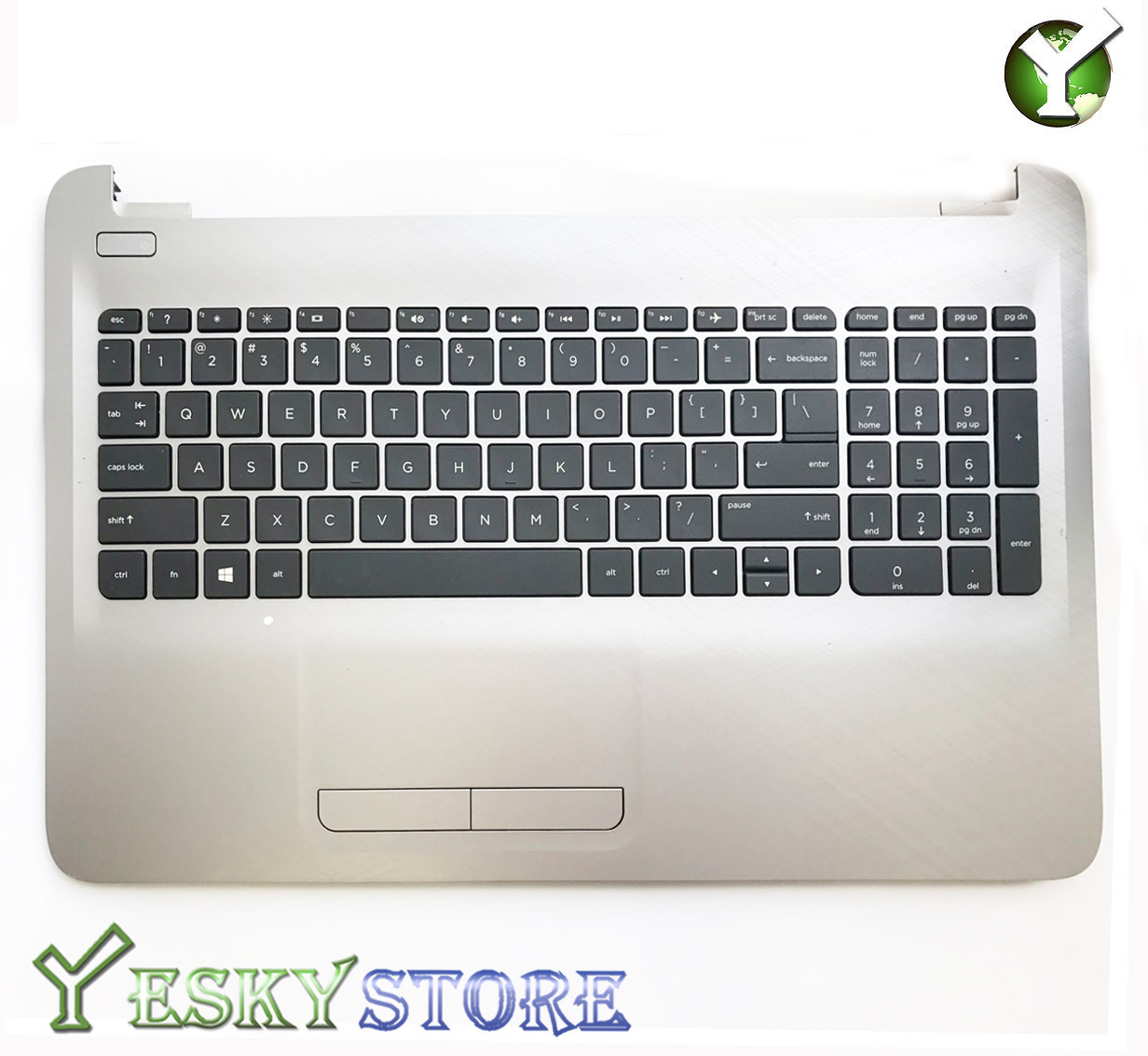 NEW HP 15ac 15-AC Palmrest Touchpad W Keyboard Upper Case AP1EM000332 813975-001