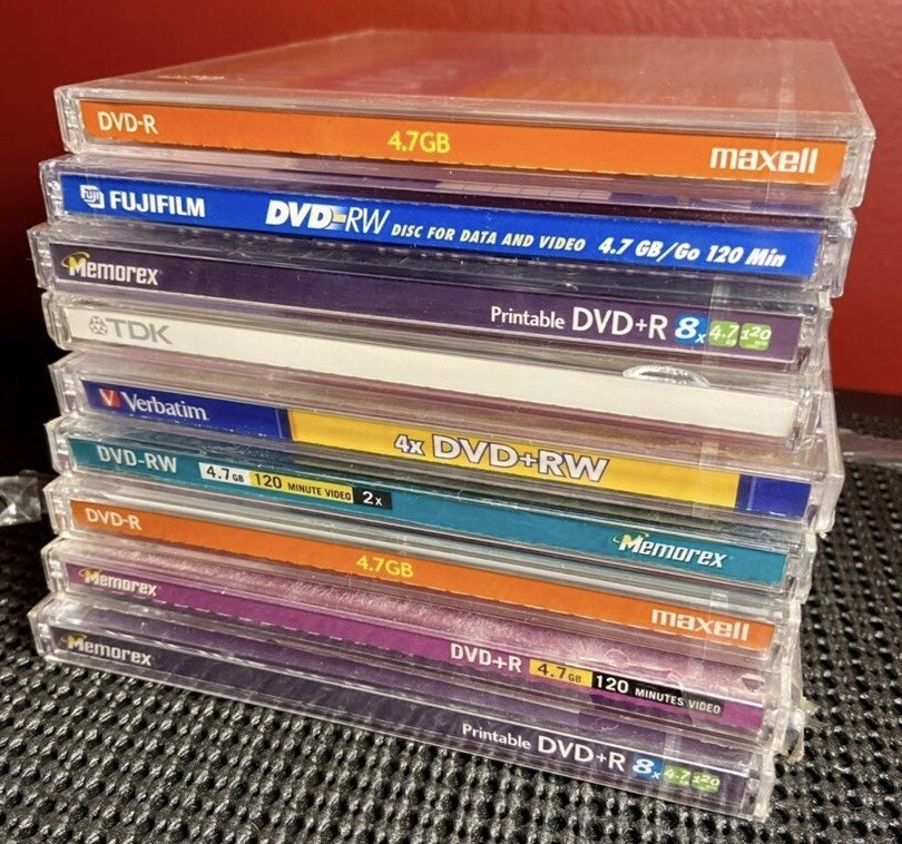 DVD-R Factory Sealed Huge Lot of 9