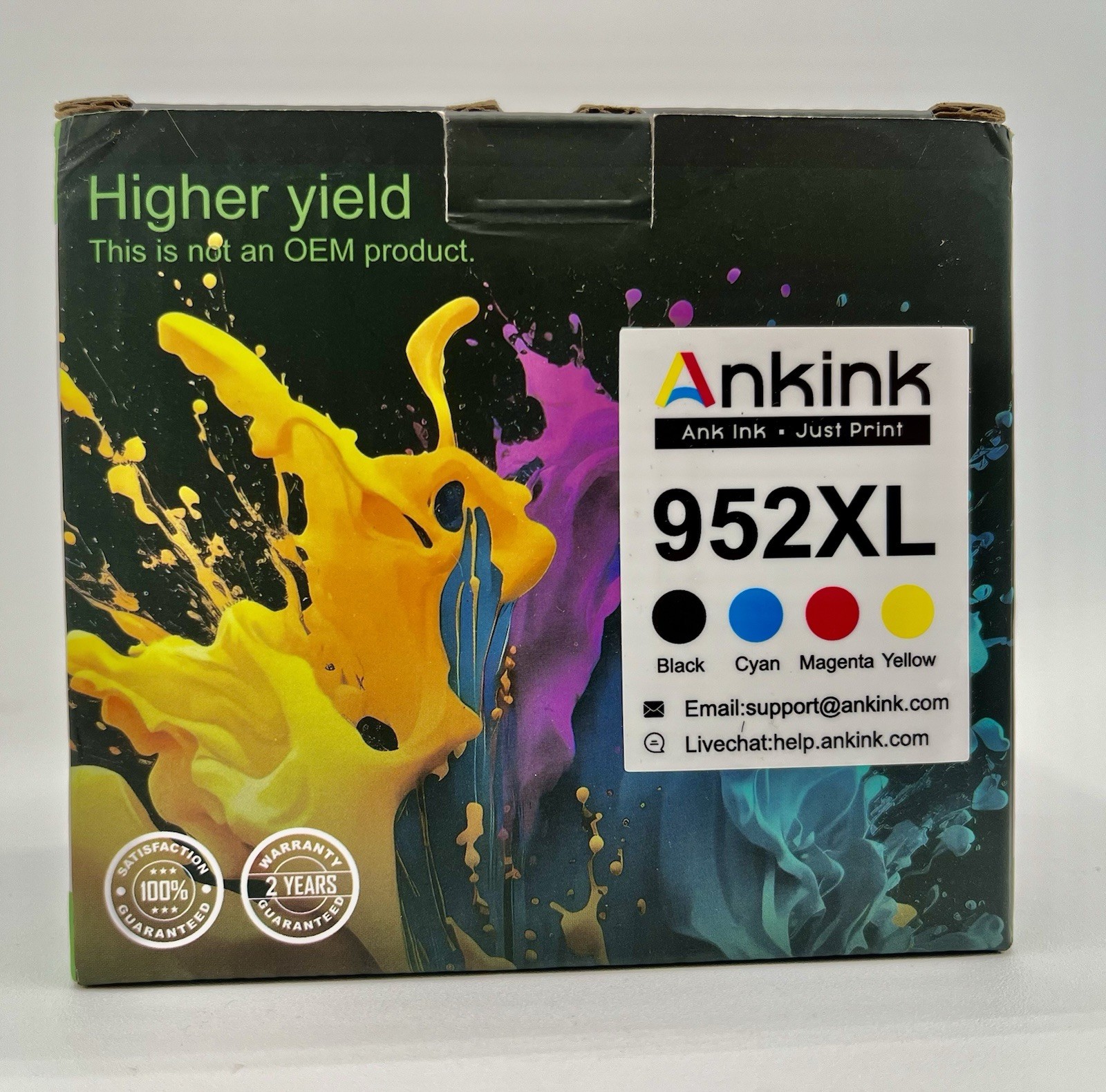 Ankink 952XL Ink Cartridge Black Cyan Magenta Yellow High Yield