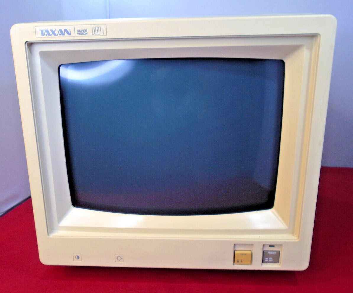 Taxan Super Vision 3 620B 12" RGB 15KHz Colour CRT Monitor inc.cable. Boxed