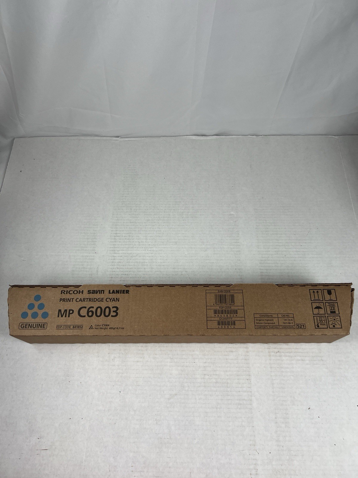 Genuine Ricoh MP C6003 Cyan Toner Cartridge 841852 