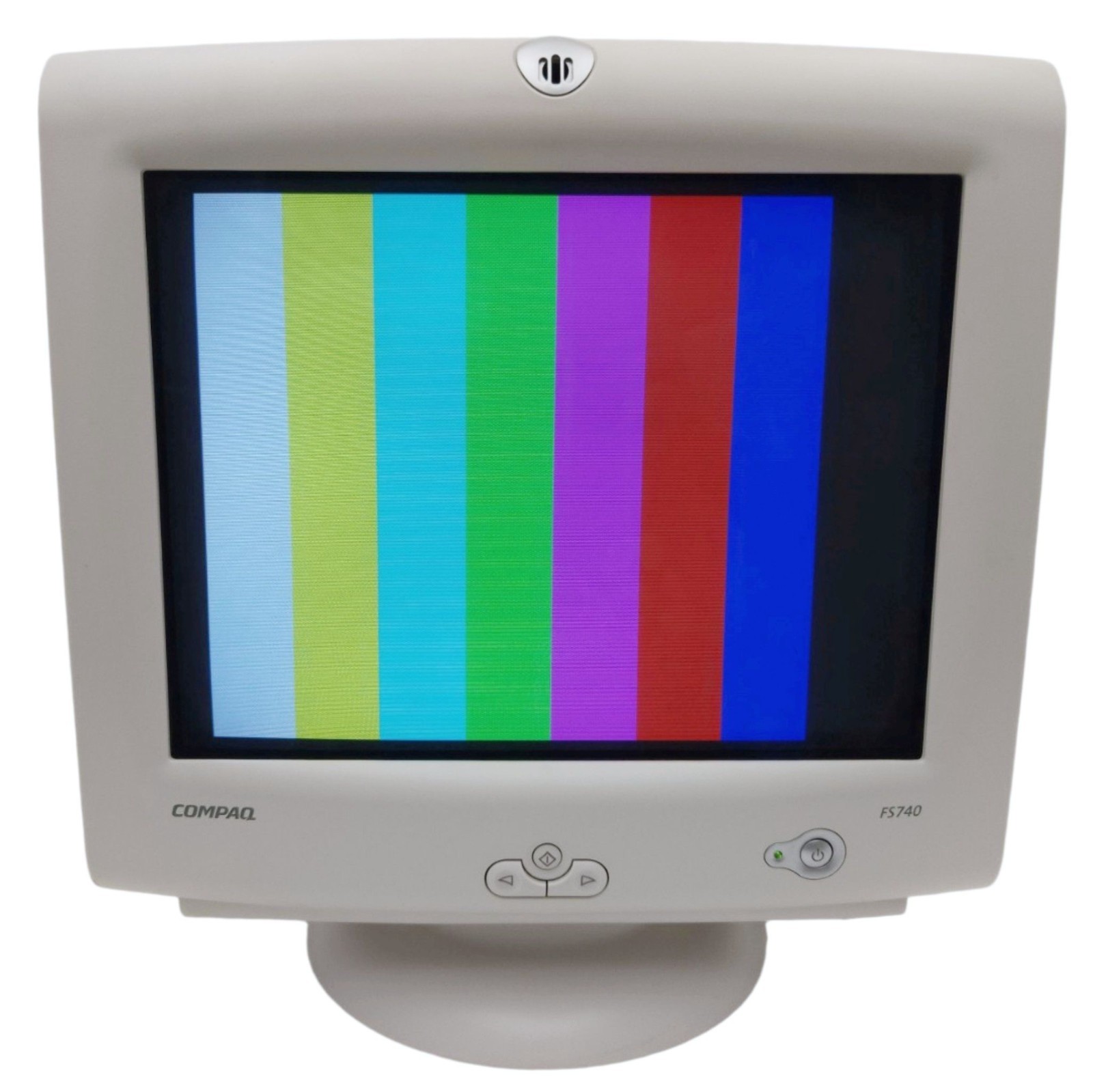 Compaq Presario FS740 17" CRT Monitor VGA Retro Gaming Quartz Gray CO1064 Tested