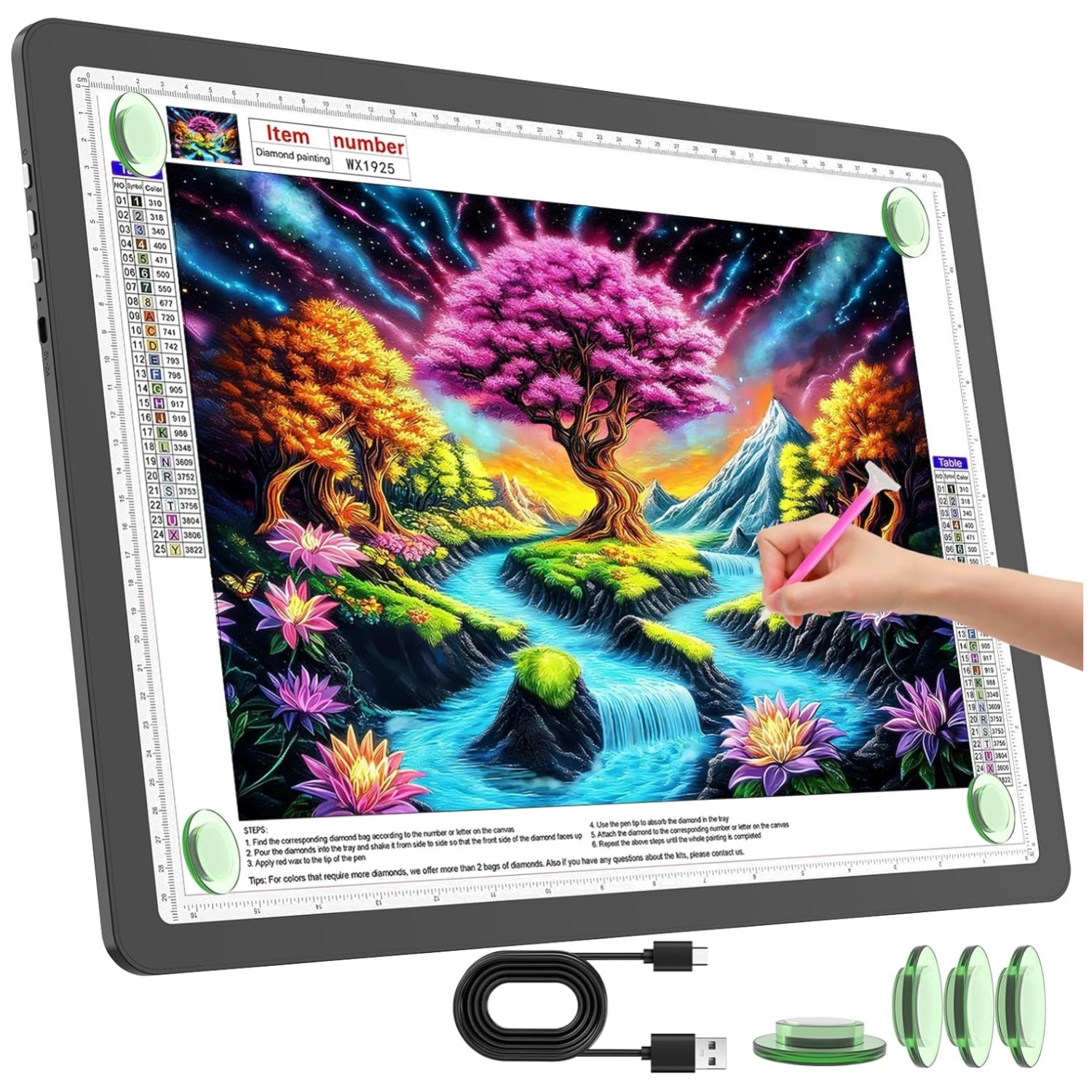 Rechargeable A3 Light Pad for Diamond Painting