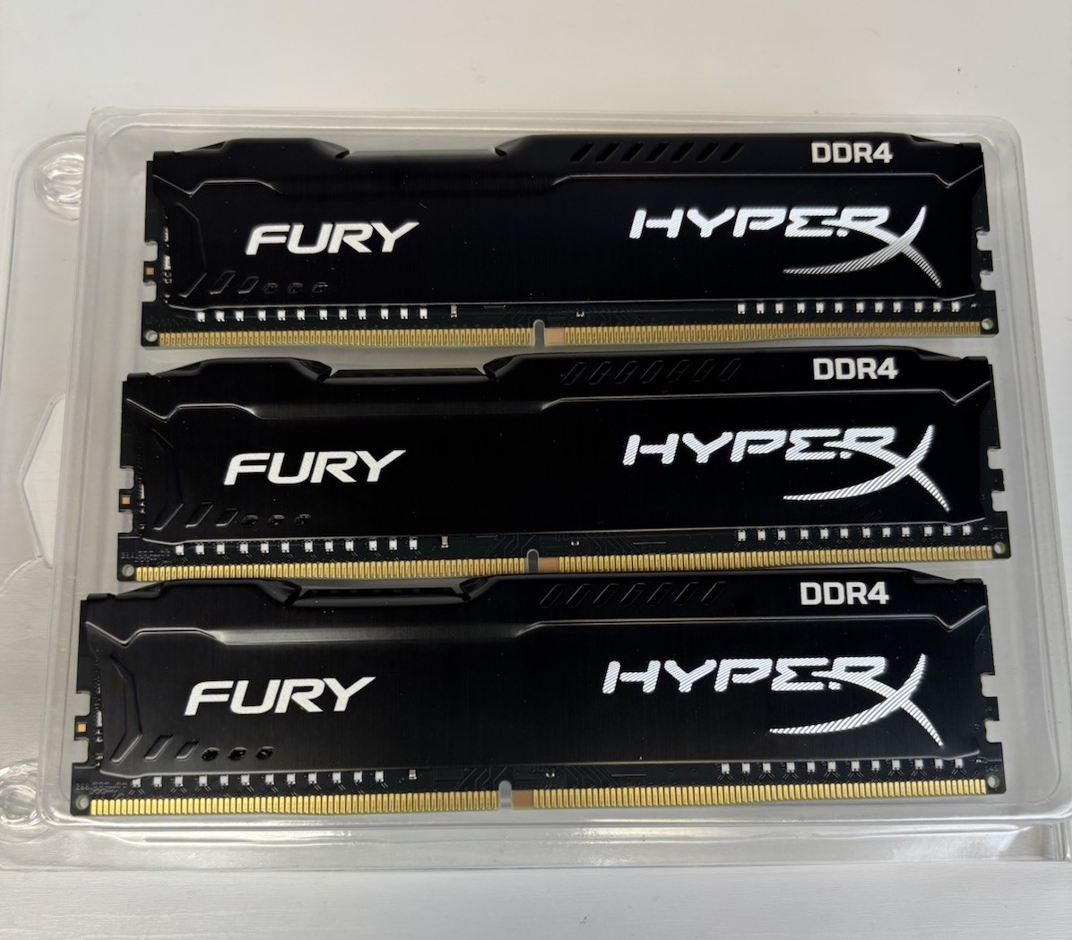 Kingston Fury HyperX Black 24GB (3x 8GB) DDR4-2666 Memory RAM Kit From HP