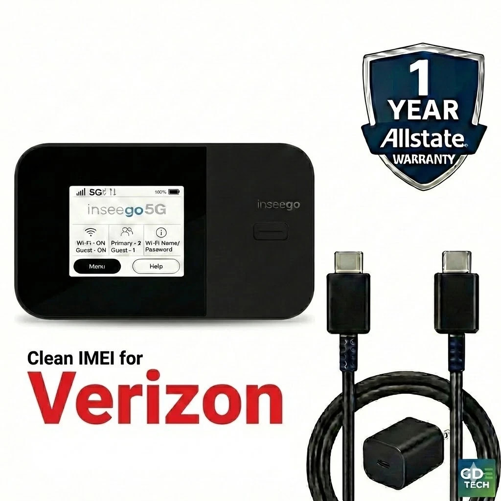 Heavy wear Inseego MiFi X PRO M3100 5G UW  (Verizon) Hotspot + Back, Batt, Chgr