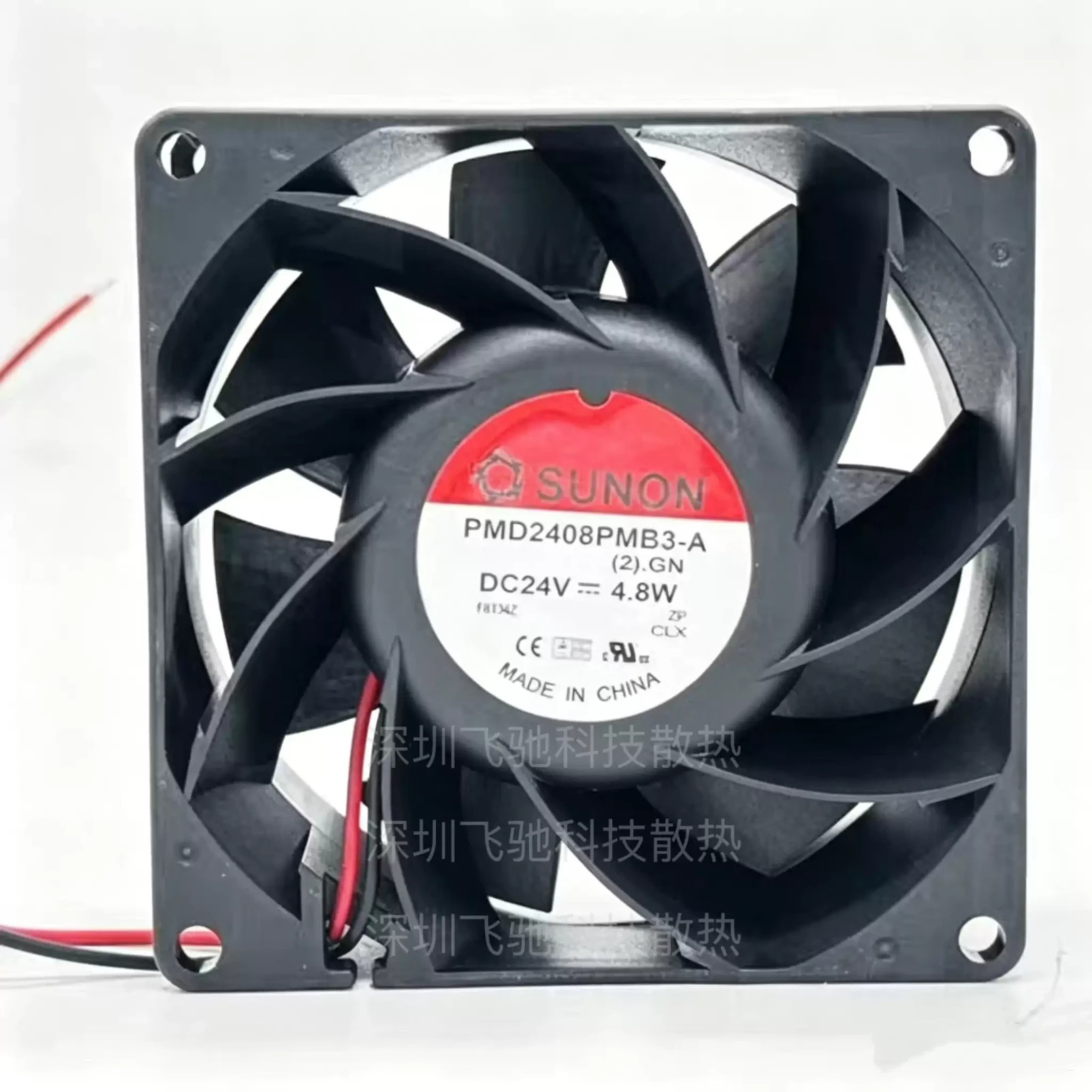 1PCS SUNON 8038 PMD2408PMB3-A DC24V 4.8W 8CM 2-Wire inverter cooling fan