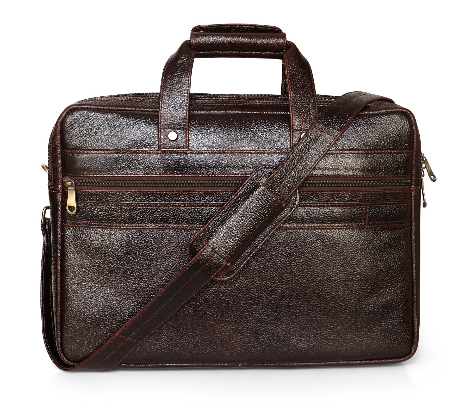 GENUINE LEATHER Laptop Business Handbag Crossbody Mens Business Bag Briefcase