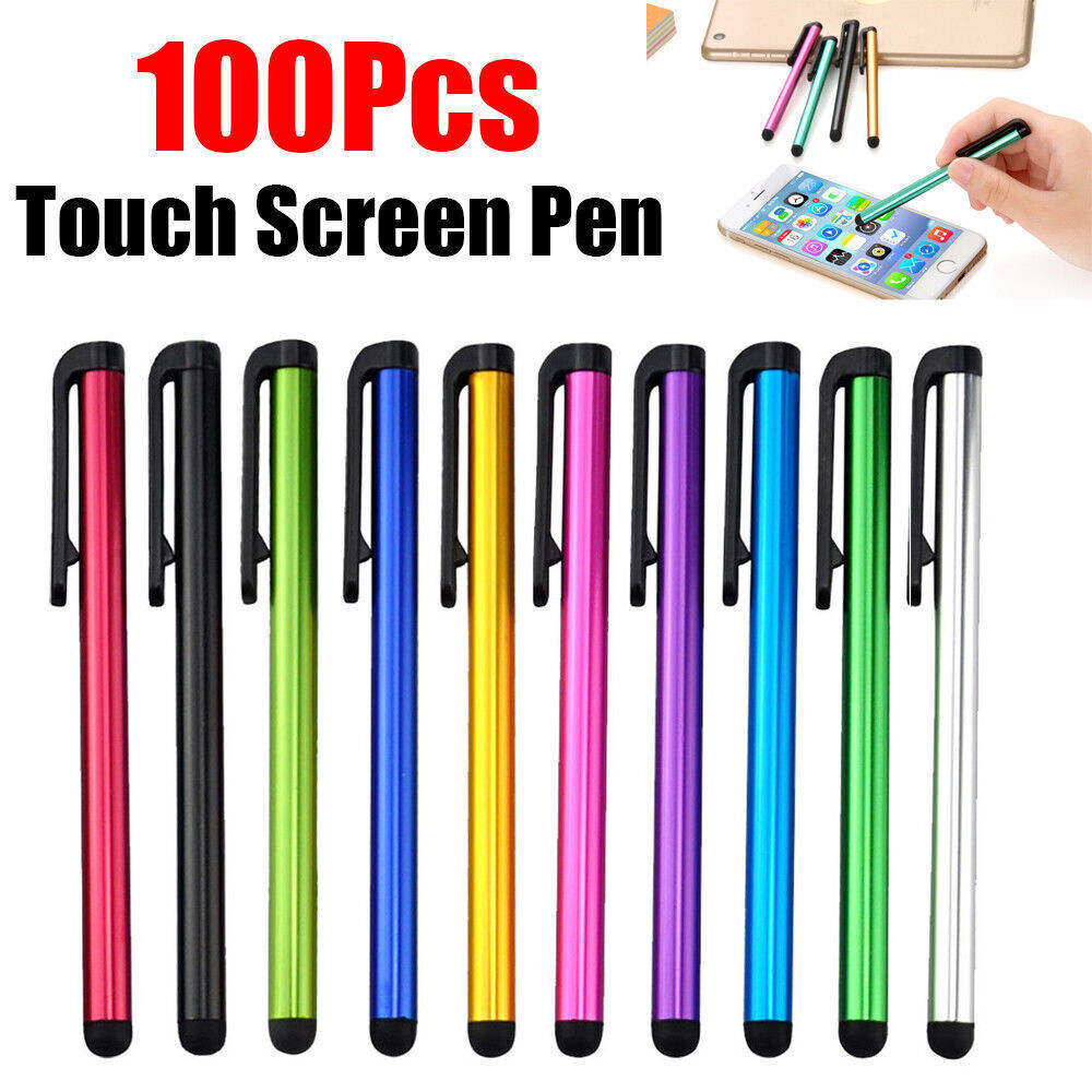 100x Lot Capacitive Touch Screen Pen Stylus For S23 S22 Tablet PC iPad iPhone 15