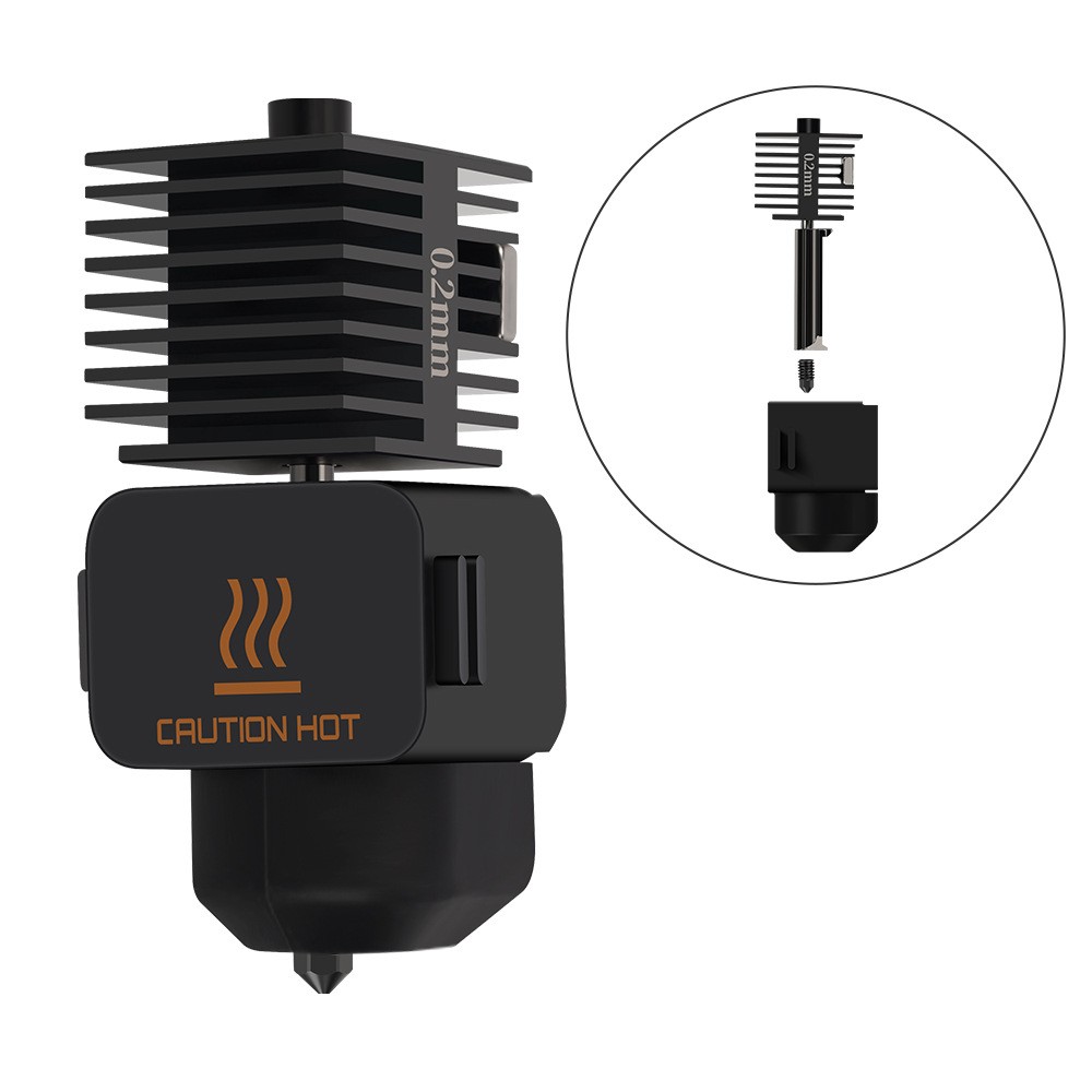 For Bambu Lab A1 mini Hotend Kit 0.2/0.4/0.6/0.8MM Nozzle Hardened Steel lot HAU