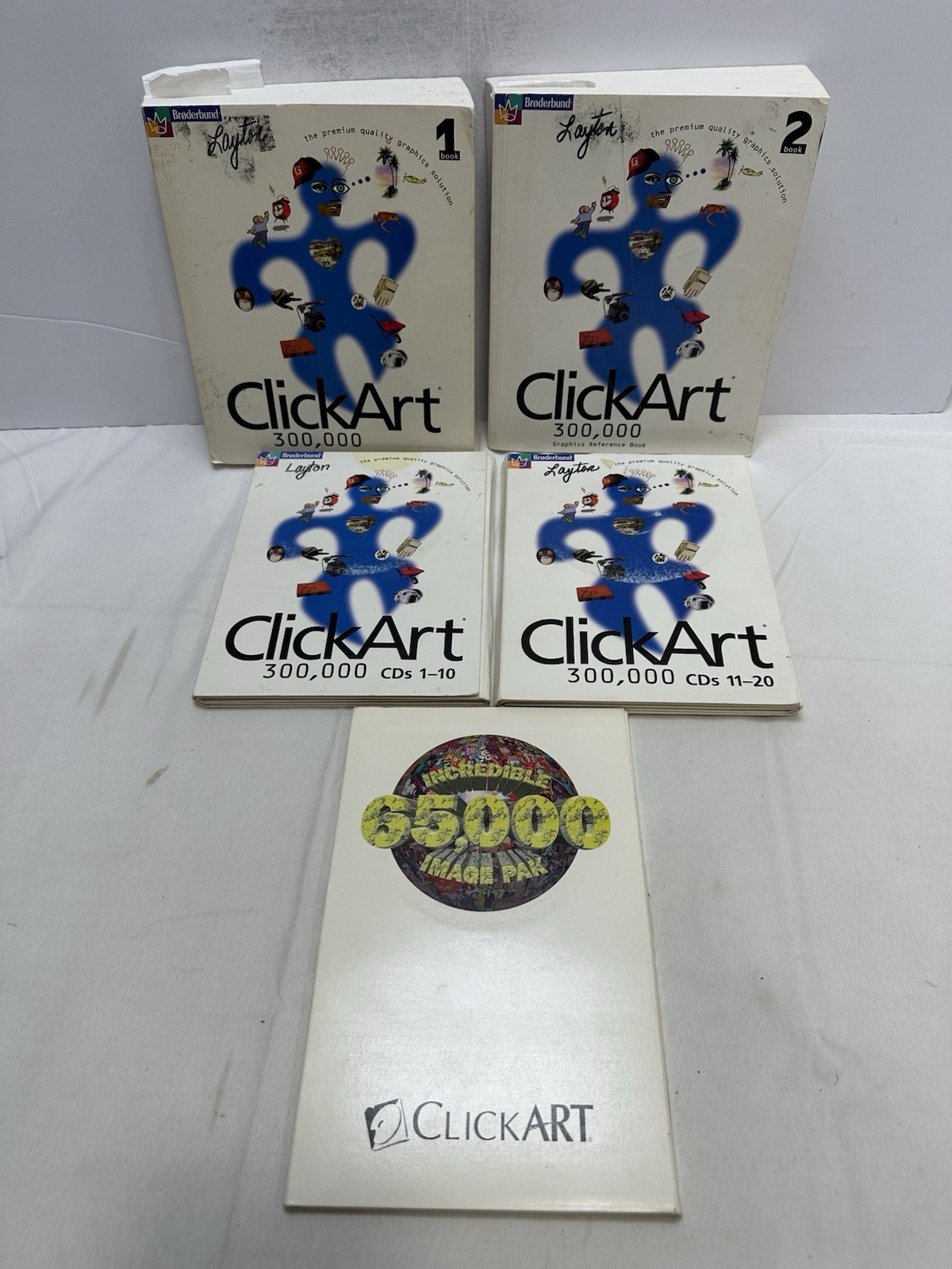 Clickart 300,000 Premiere Image Pak 20+ CD Set Software + Book