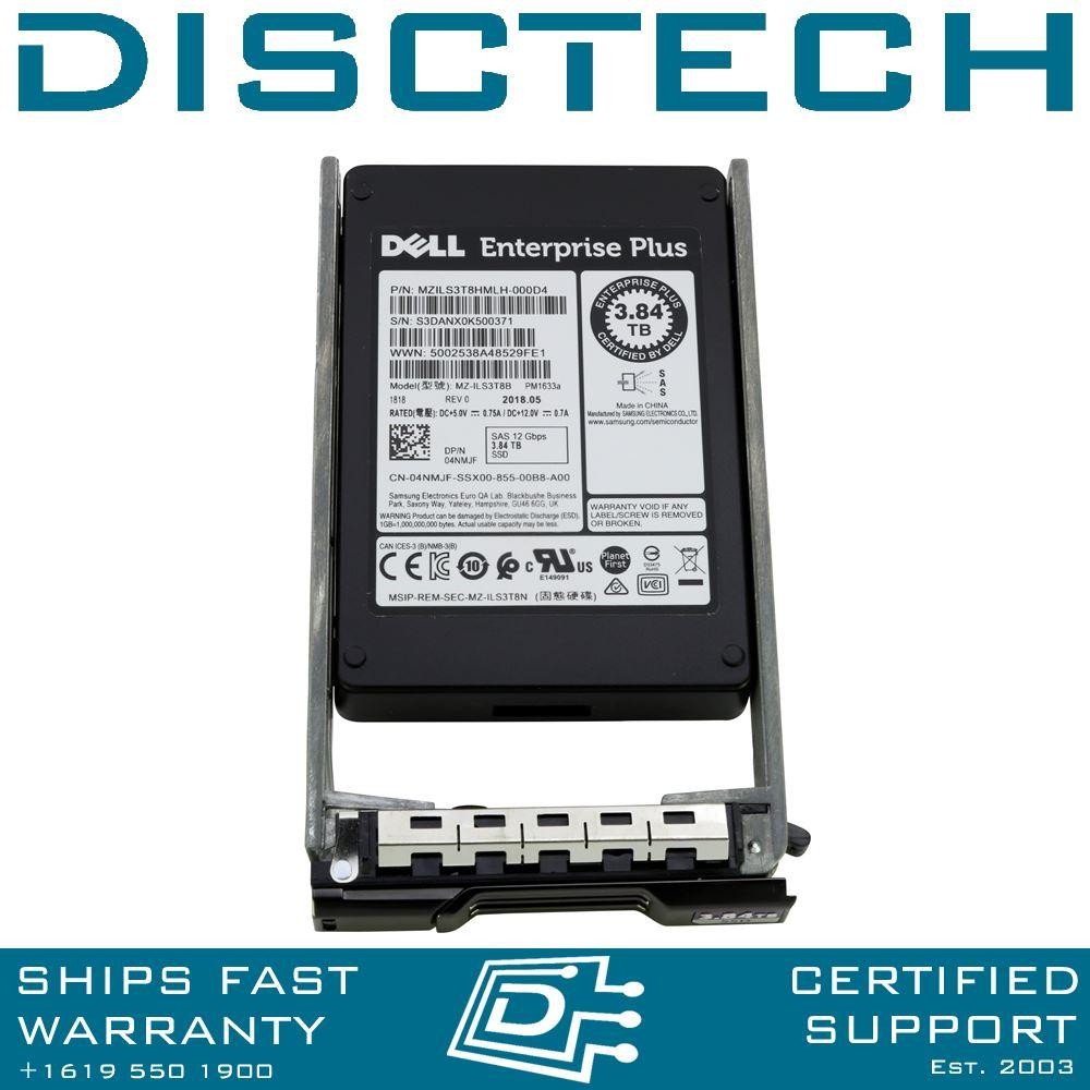 Dell Compellent 400-AJDE 4NMJF 3.84TB 2.5in SFF 12Gbps RI AS SSD