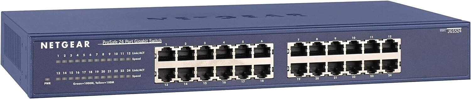 NETGEAR JGS524 ProSafe External 24-Port Gigabit Ethernet Unmanaged Switch