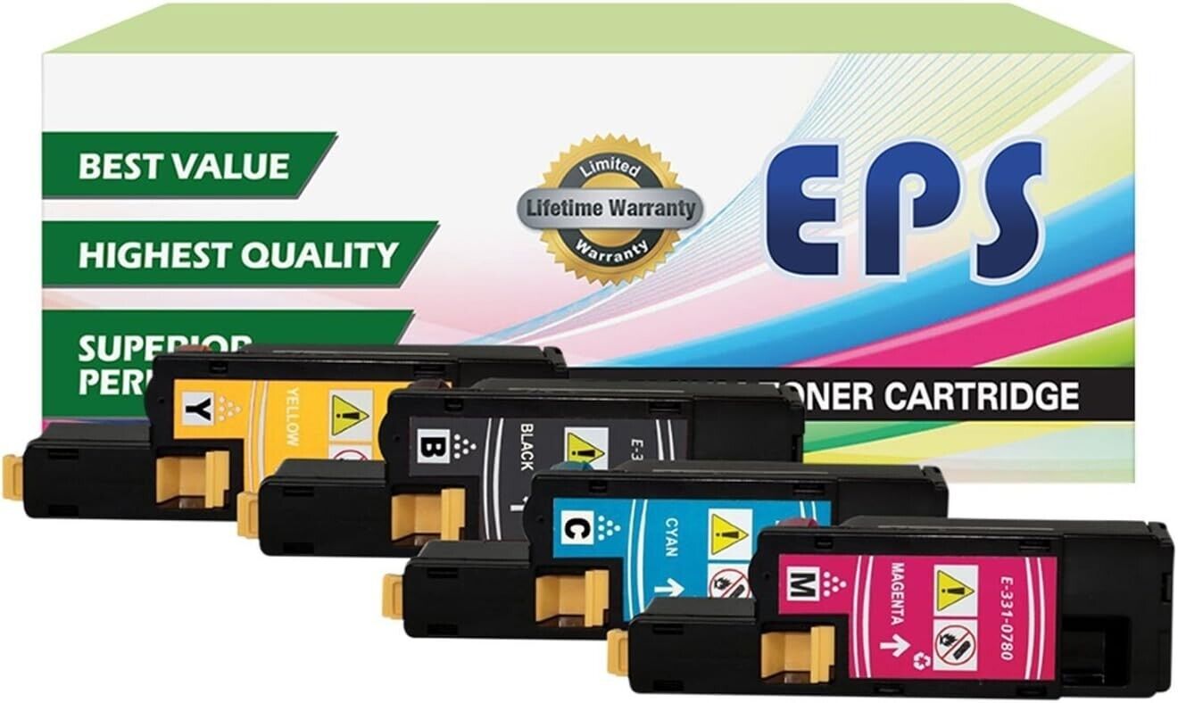 EPS premium toner cartridge for dell 1250 4 PACK (Black, Magenta, Cyan, Yellow)