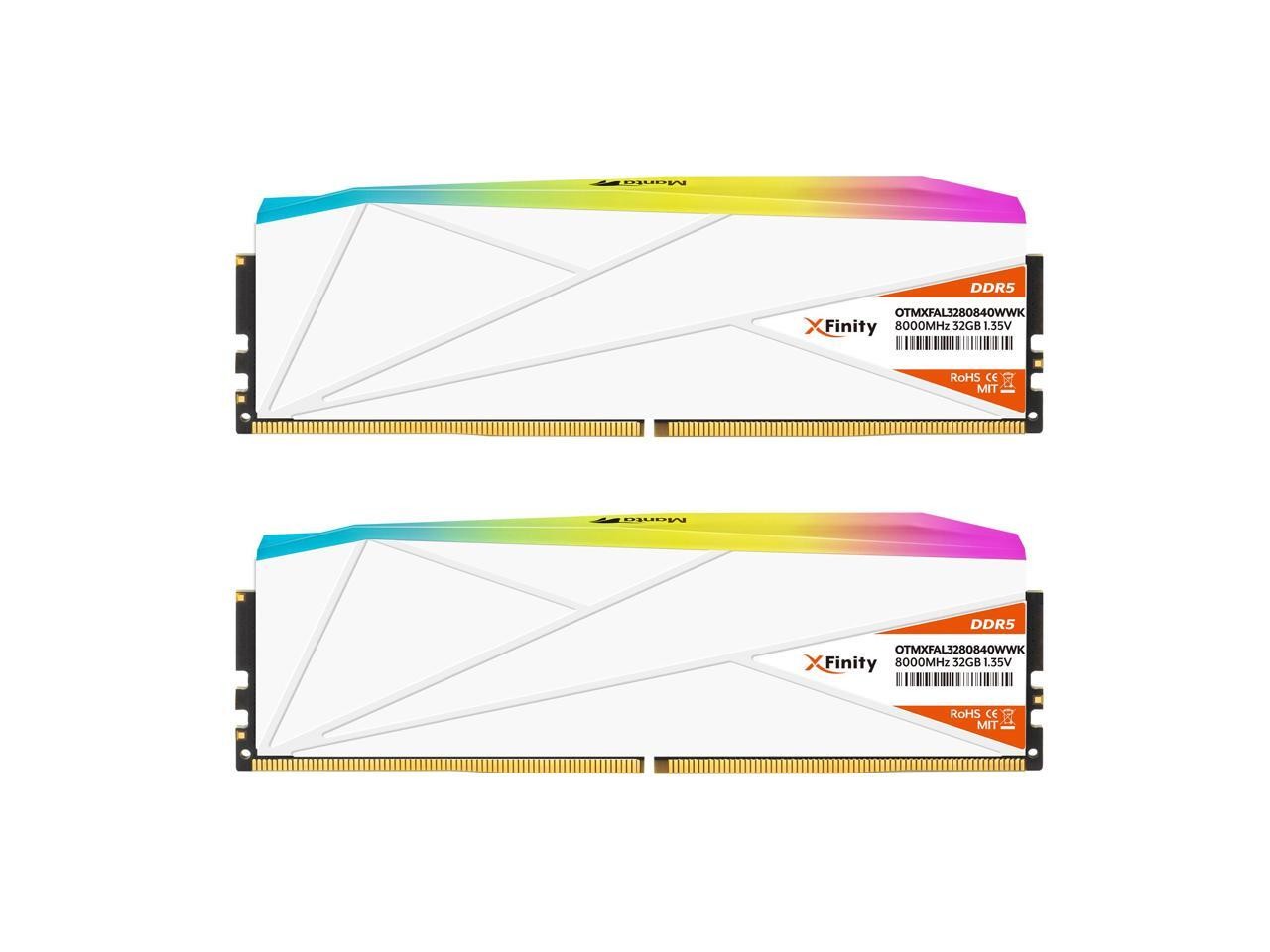 V-COLOR OLED XFinity+ DDR5 64GB (2x32GB) 8000MHz CL40 1.35V SK Hynix IC RGB