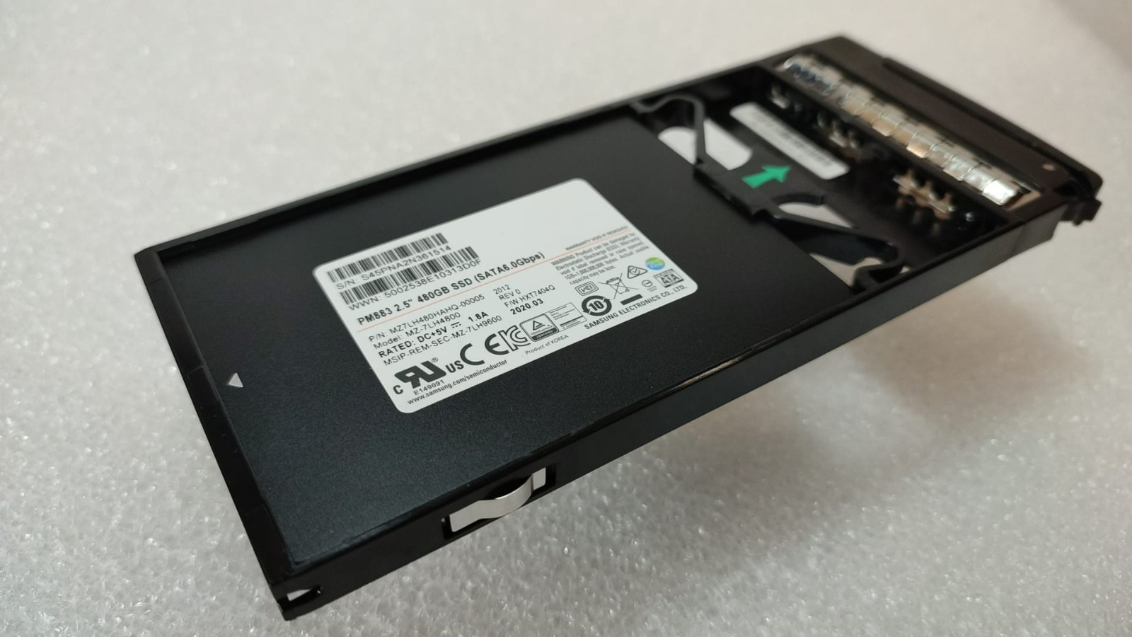 HPE Q8F78B Nimble 480GB 6GBs  6G SATA SSD J12216-001 SSDSC2BB480G7