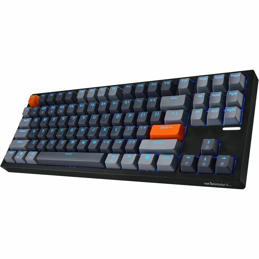 ADESSO EasyTouch 1100 Illuminated Mechanical VIA Compact with Copilot Ai Hotkey