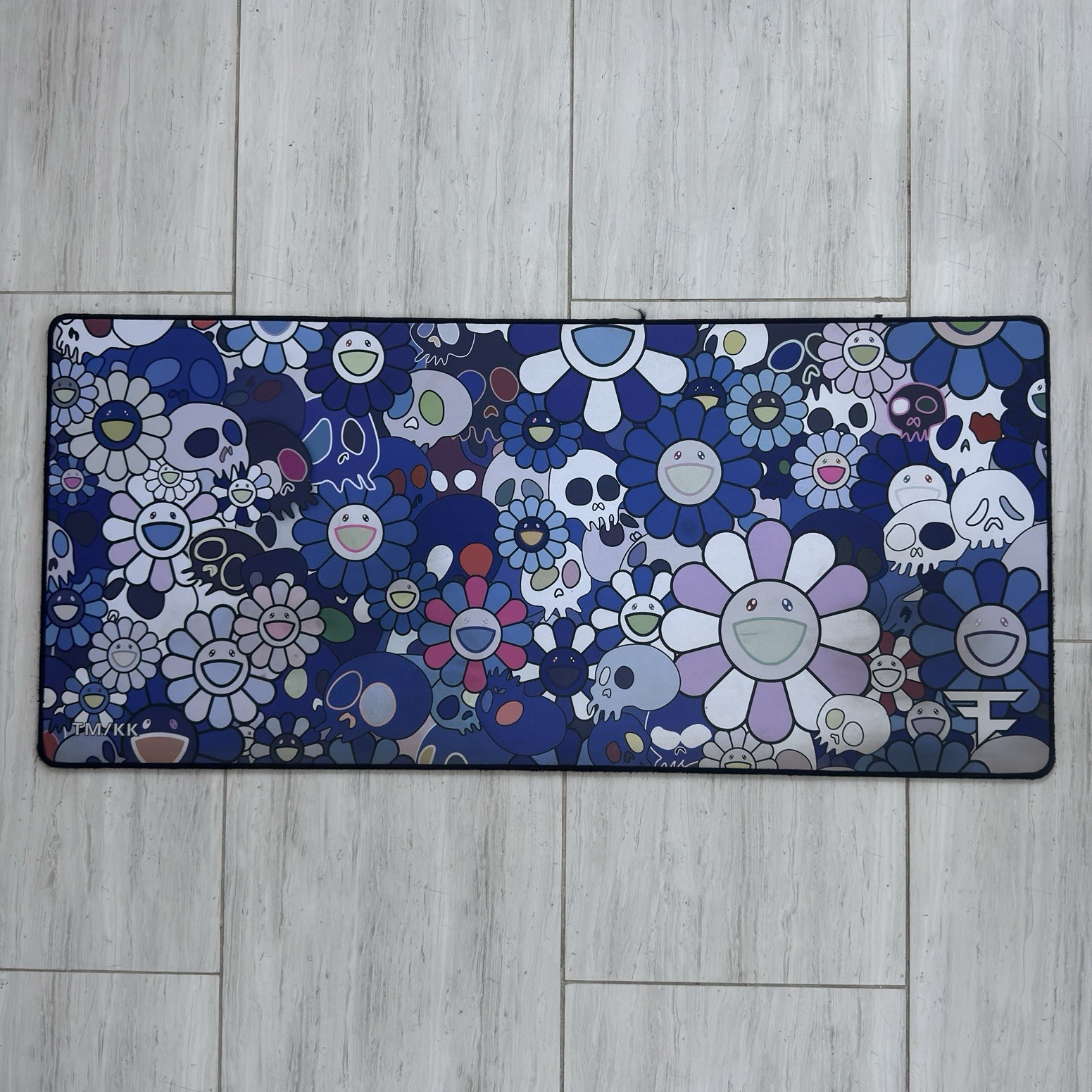FaZe x Takashi Murakami Mousepad Blue(88cm x 42 cm) RARE - NEW