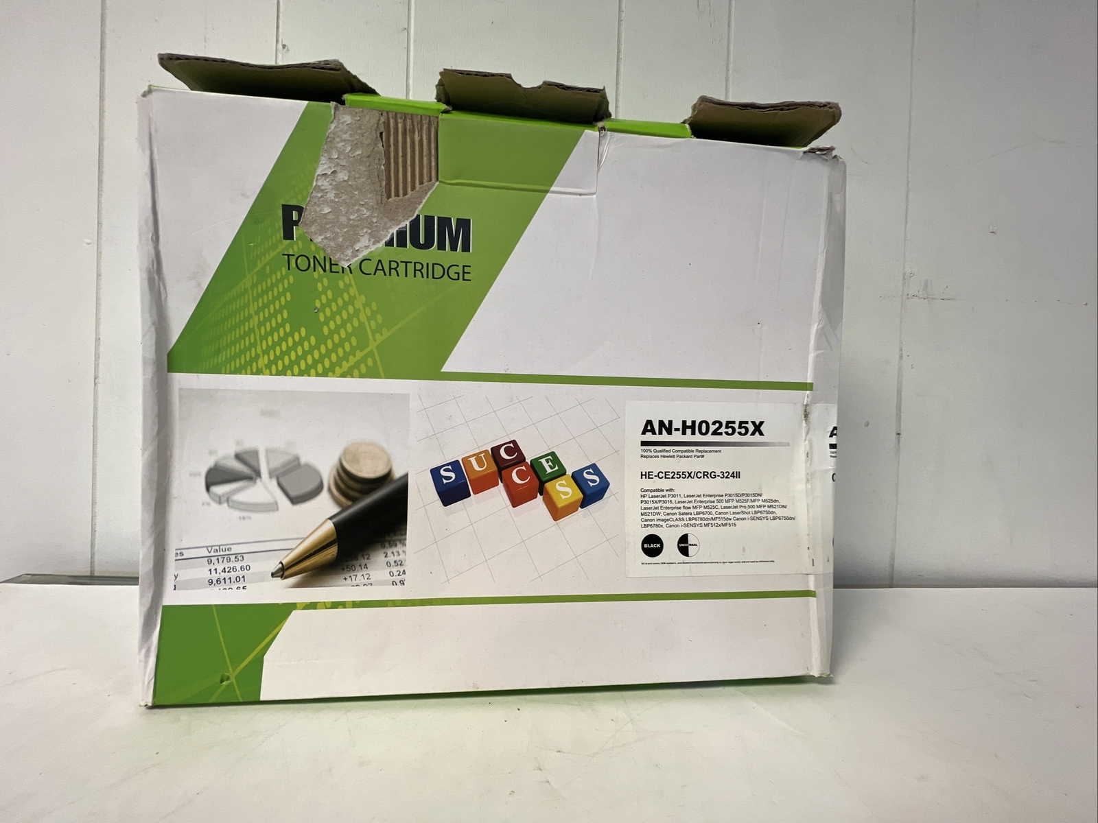 Premium AN-H0255X Toner Cartridge HE-CE255x/GPR40h ~ Hp Laserjet Replacement 