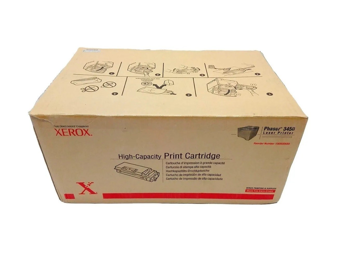 New Original XEROX 106R00688 High-Capacity Toner For Use With Xerox Phaser 3450