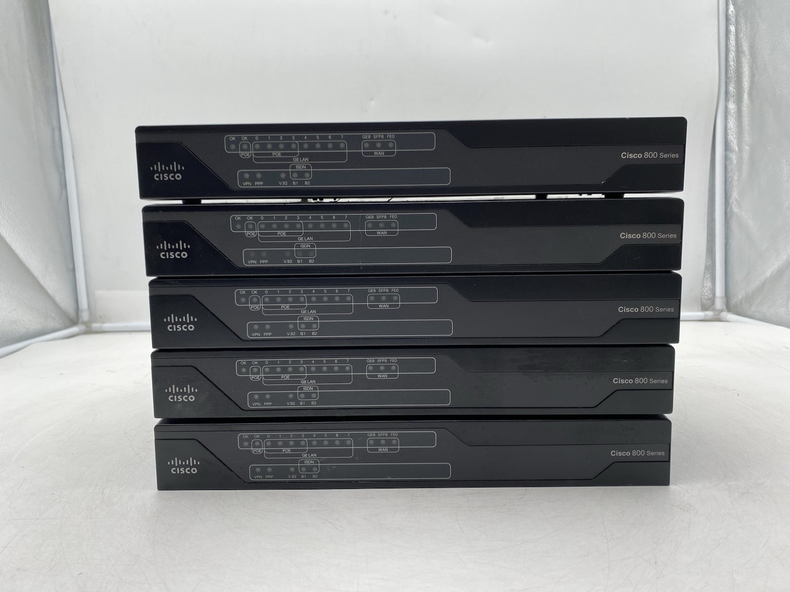 Lot of 5 Cisco 800 Series C891F Gig Ethernet Integrated Services Router
