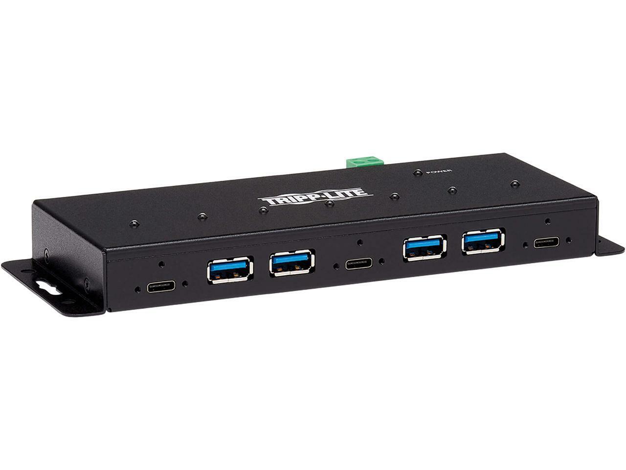 Tripp Lite U460-4A3C-IND 7-Port Industrial-Grade USB 3.1 Gen 2 Hub