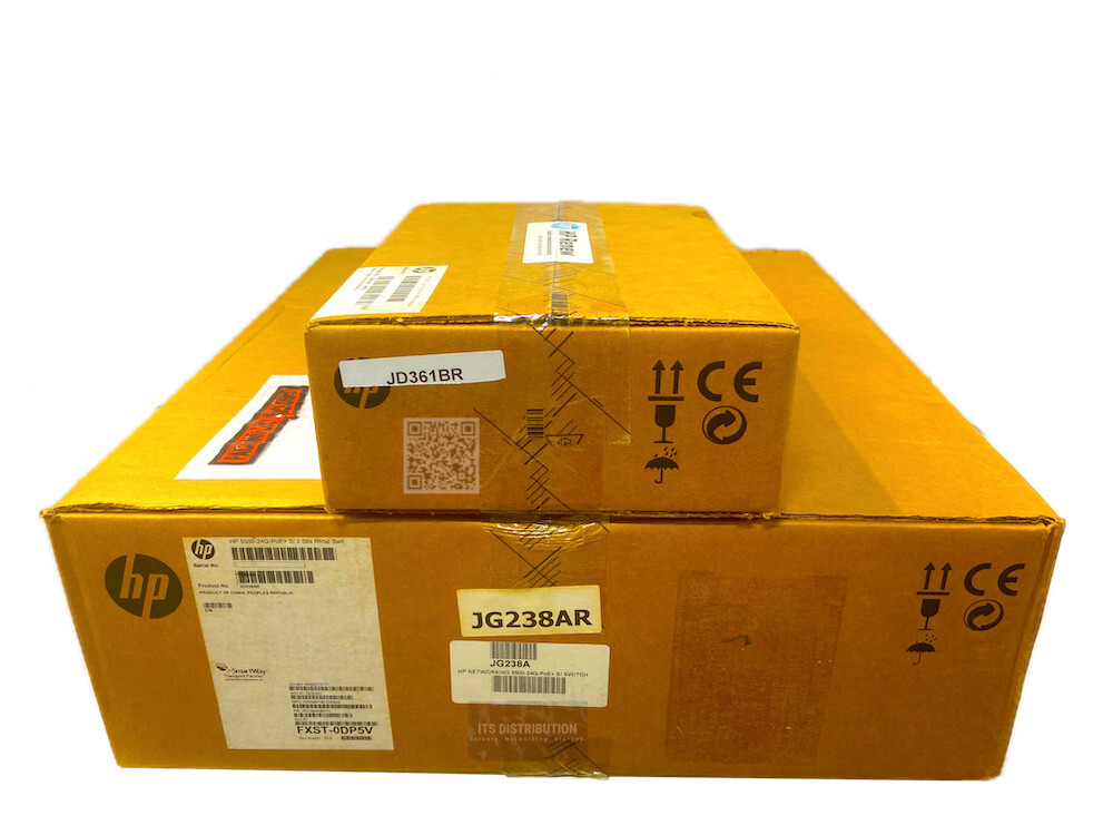 JG238A I Renew Sealed HP 5500-24G-PoE+ SI Switch w/ 2 Interfaces + JD361B Module