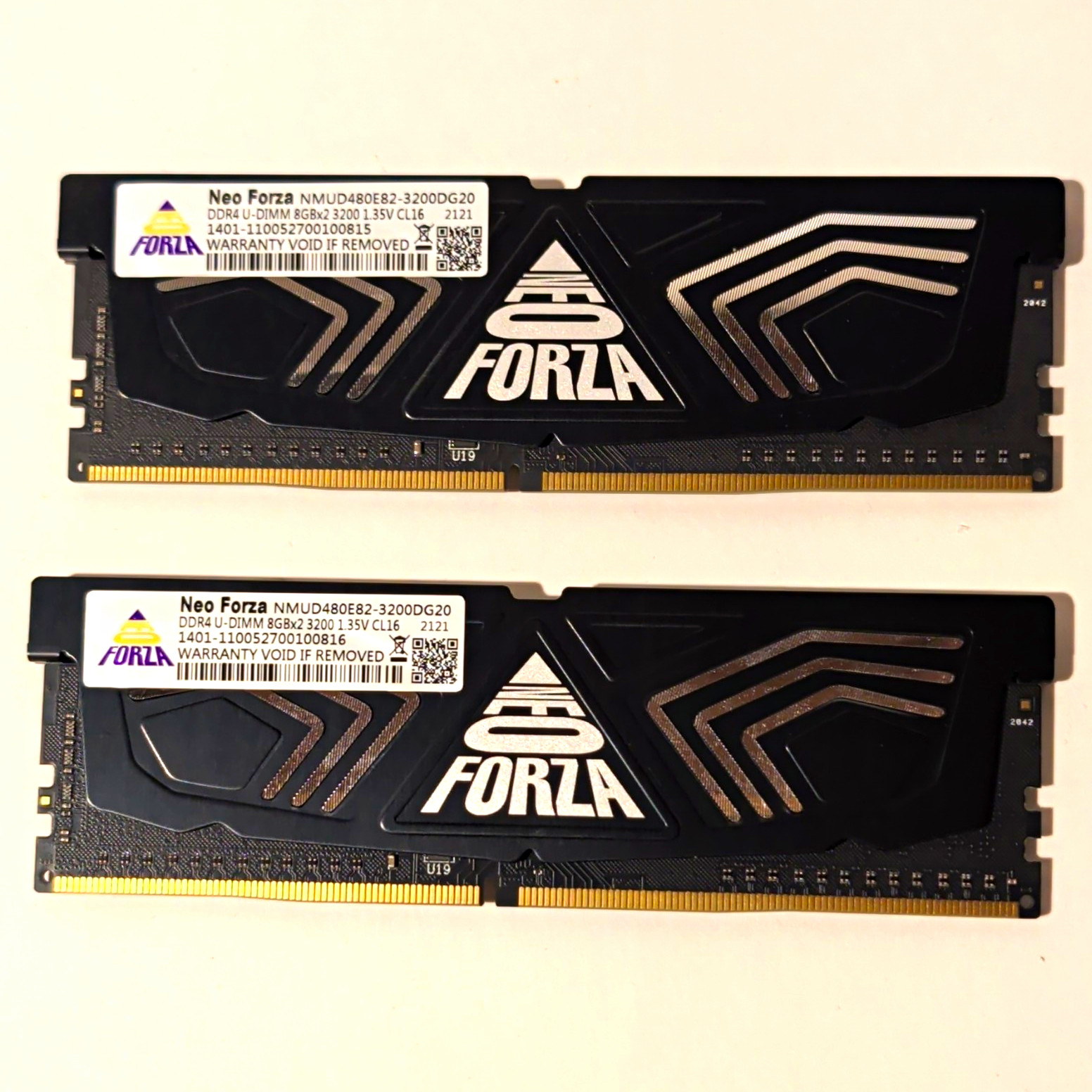 Neo Forza FORZA 16GB (2x8GB) DDR4 SDRAM DDR4-3200 PC4-25600 UDIMM CL16