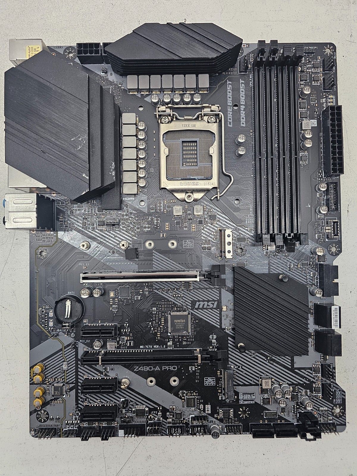 MSI Z490-A PRO ATX Intel LGA1200 DDR4 4-Slot Motherboard (FL)