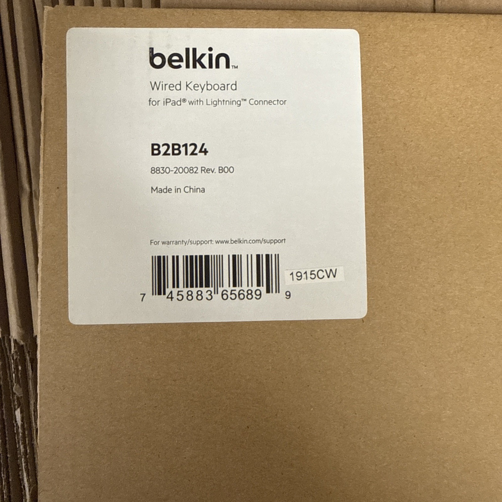 Belkin Wired Lightning Keyboard for iPad/iOS