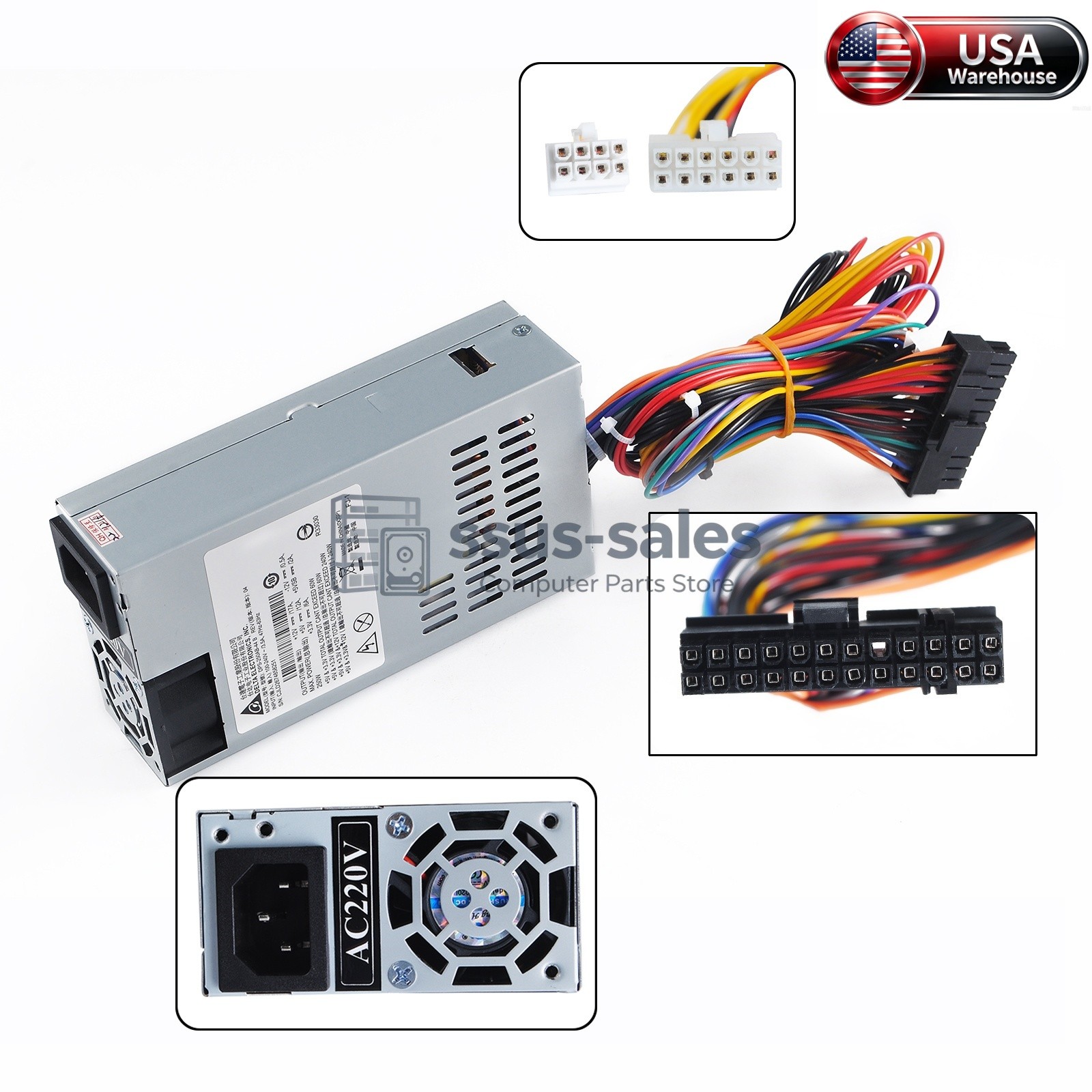 DPS-250AB-44 B 89B flex NAS Server 1U Power Supply 250W 47–63Hz 24Pin,8Pin,12Pin