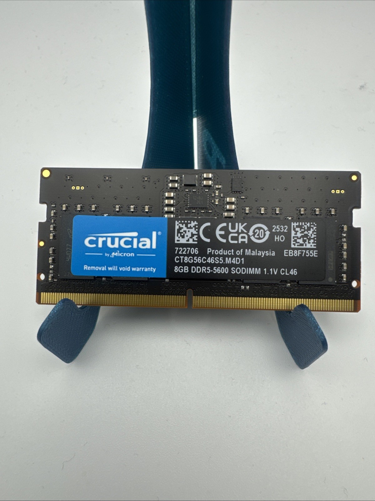 Crucial 8GB DDR5-5600 SODIMM Notebook Memory CT8G56C46S5