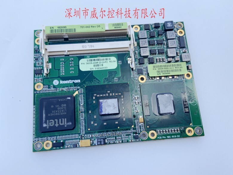 Kontron motherboard 38006-4096-22-2HP2 REV B4 38006-0000-22 with memory