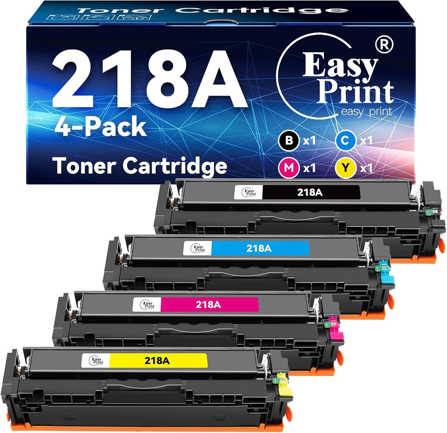 InkNI 218A Toner Cartridges 4 Pack Replacement for HP 218A W2180A
