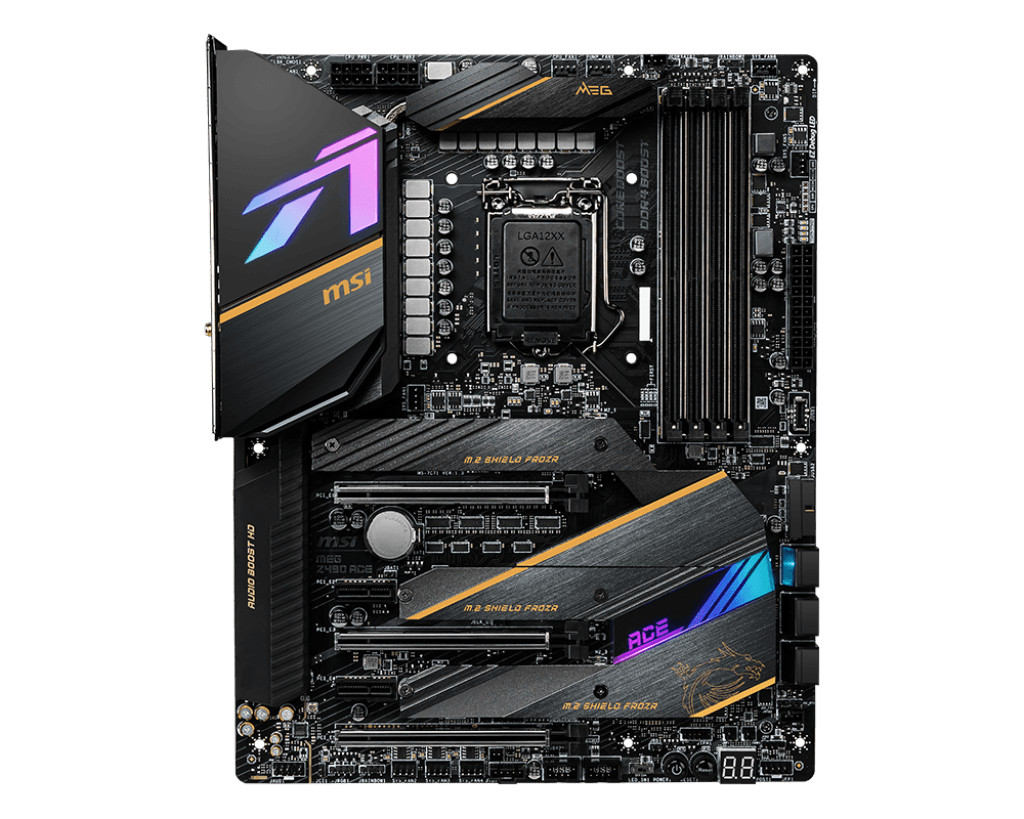 MSI MEG Z490 ACE Motherboard 1200 Supports 10th 11th Gen PCIe Gen3 x4 M.2 ATX