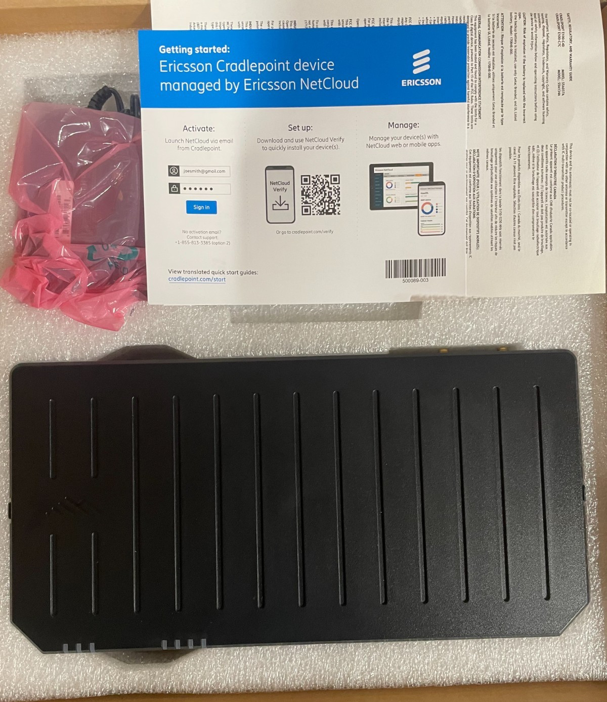 LTE Cradlepoint E100 Cellular Router