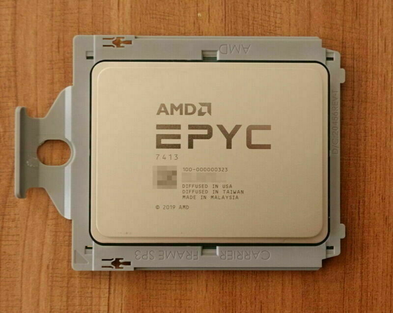 AMD EPYC 7413 Milan CPU 24-Core Up to 3.6GHz PCIe 4.0 x128 100-000000323