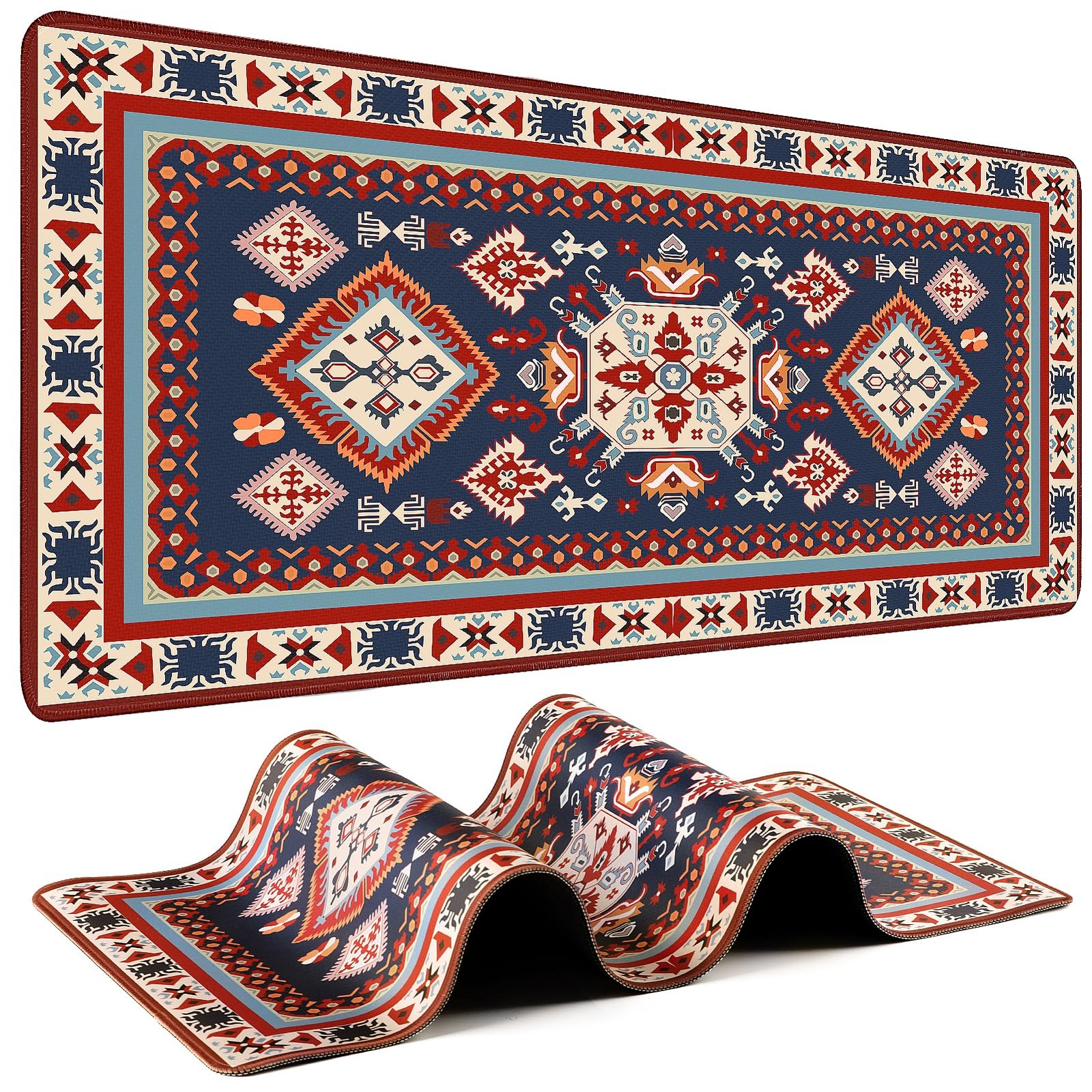 Persian Rug Mouse Pad - Desk Mat for Keyboard and Mouse - Large Mouse Pads