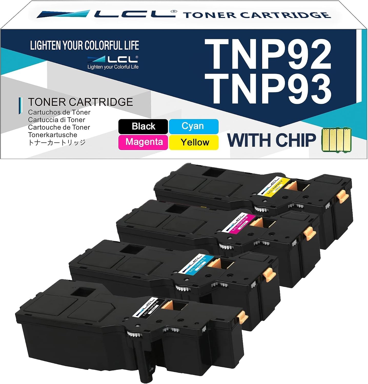 LCL TNP92 TNP93 Toner Cartridge for BizHub C3120i C3100i Printer,4-Pa ++++++MORE
