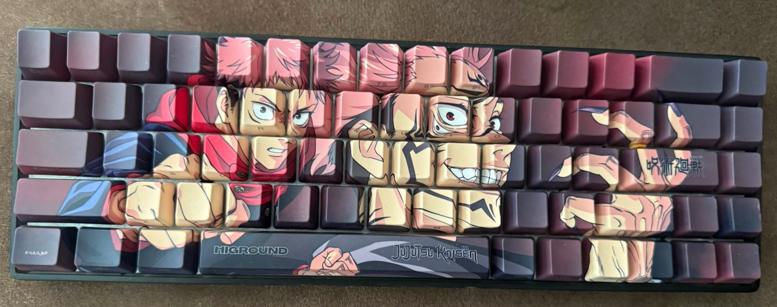 Jujutsu Kaisen JJK x Higround HG Summit 65% Keyboard School Sukuna Read