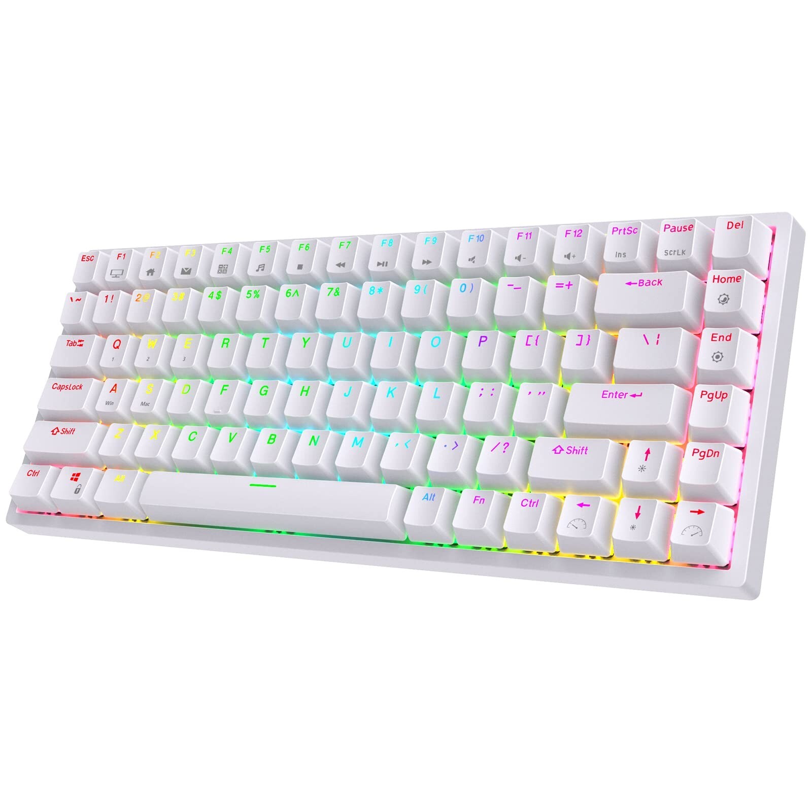 RK ROYAL KLUDGE RK84 Wireless RGB 75% Triple Mode BT5.0/2.4G/USB-C Hot Swappa...