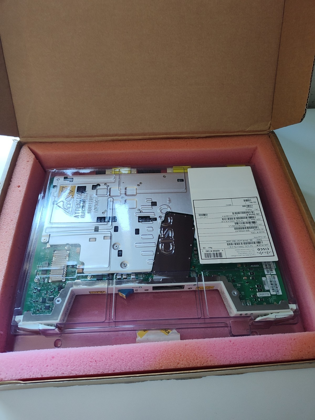 CISCO NCS2K-200G-CK-LIC REV4 NCS2000 CPAK MR LINE CARD-C BAND NEW OPEN BOX