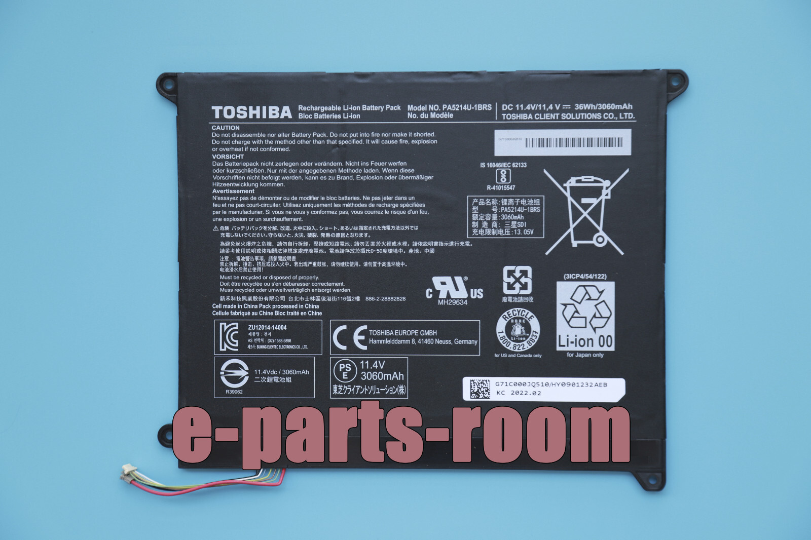 Genuine PA5214U-1BRS Battery For Toshiba Portege WT20-B WT20-B-106 Z20T-B-110