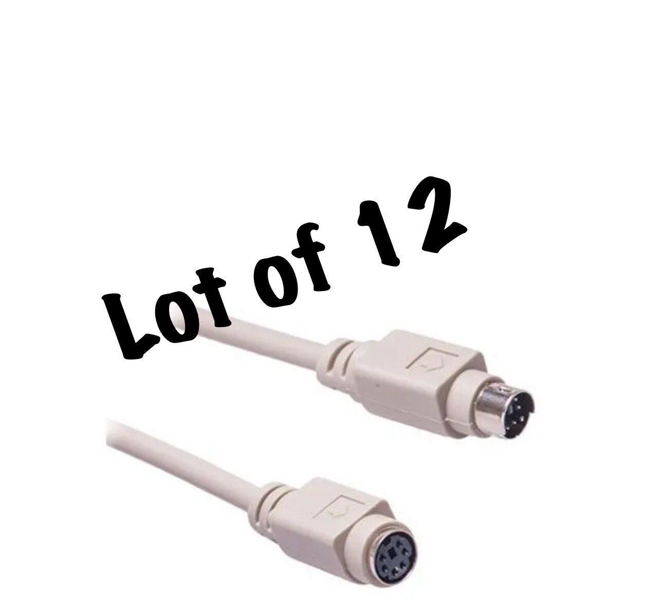 Lots Of 12  Belkin And Other PS/2 Keyboard Extention Cable
