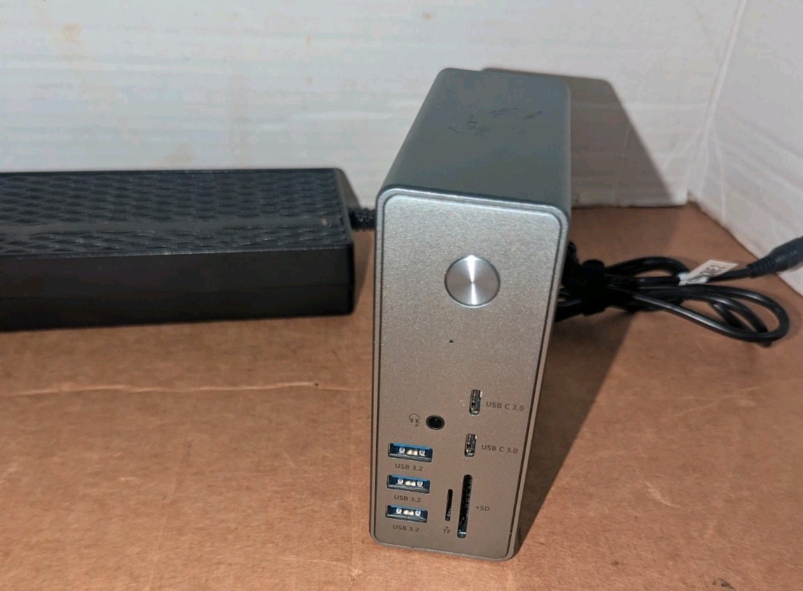 Tobenone UDS033 USB-C Dock Station | Quad 4K | UPGRADED 20Gbps Dual Cable | 100W