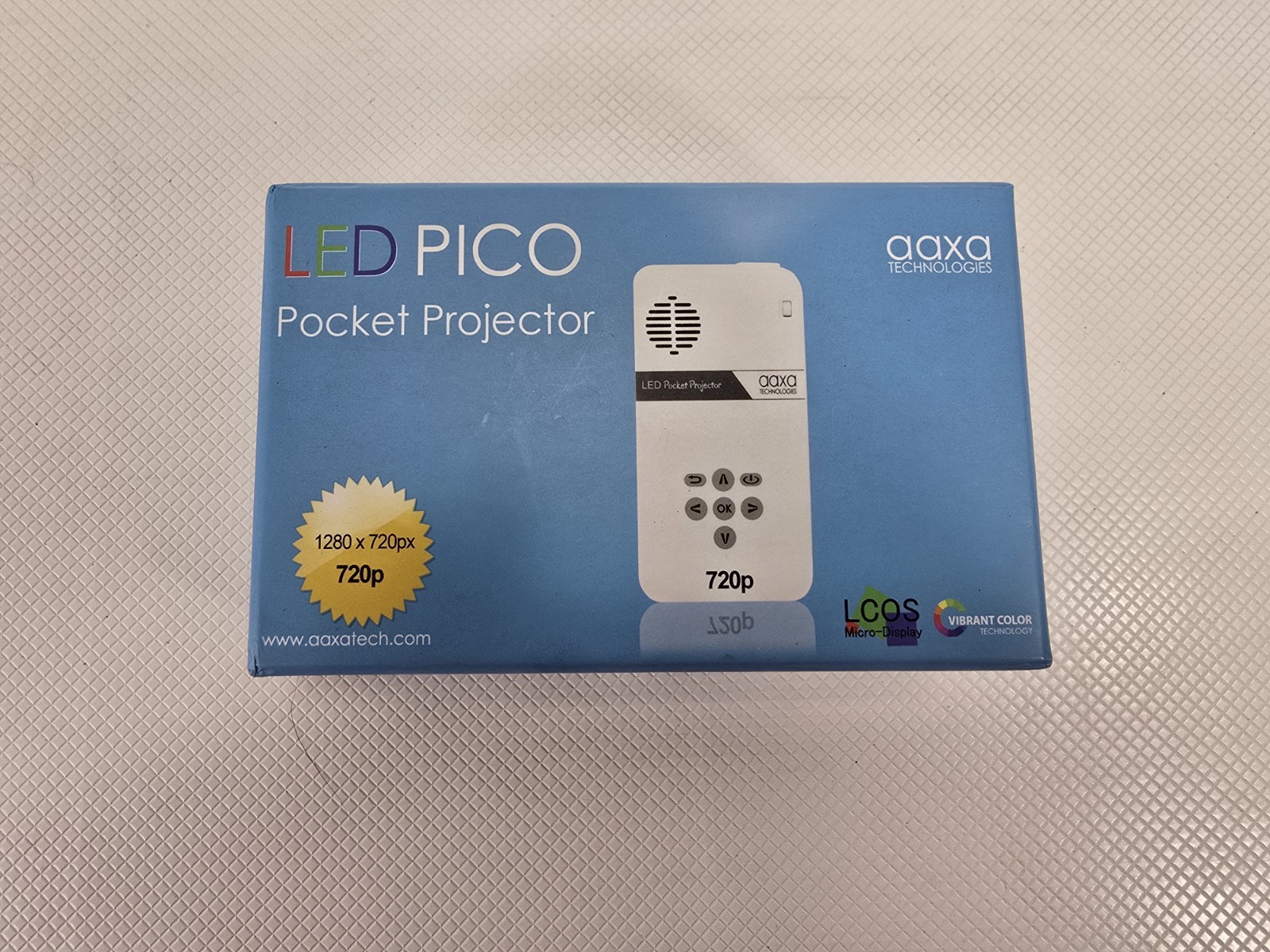 Pocket Projector AAXA Technologies LED Pico 720p 16:9 HDMI/USB White