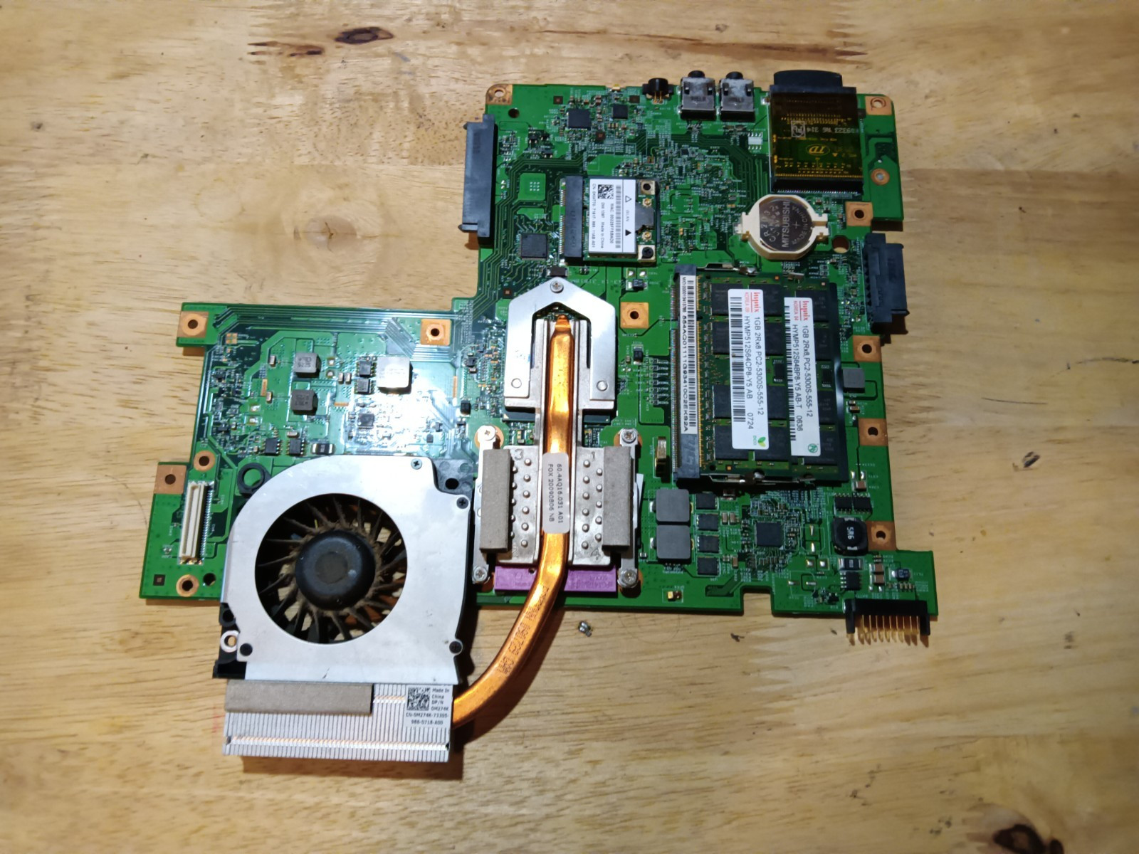 Dell Inspiron 1545 Intel Socket 370 Motherboard 0G849F/2gb/Heatsink fan/wifi