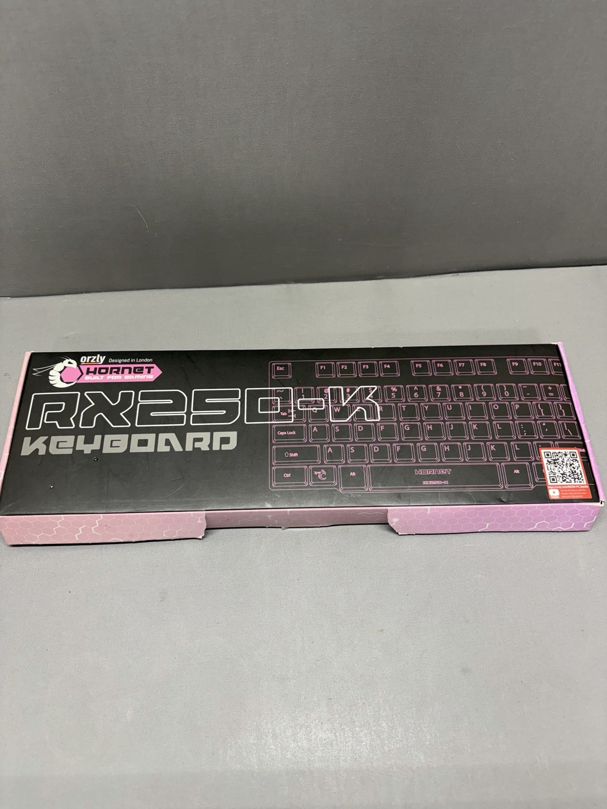 Orzly Pink Hornet RX250-K Keyboard, Cute & Stylish, Backlight, Built For Gaming