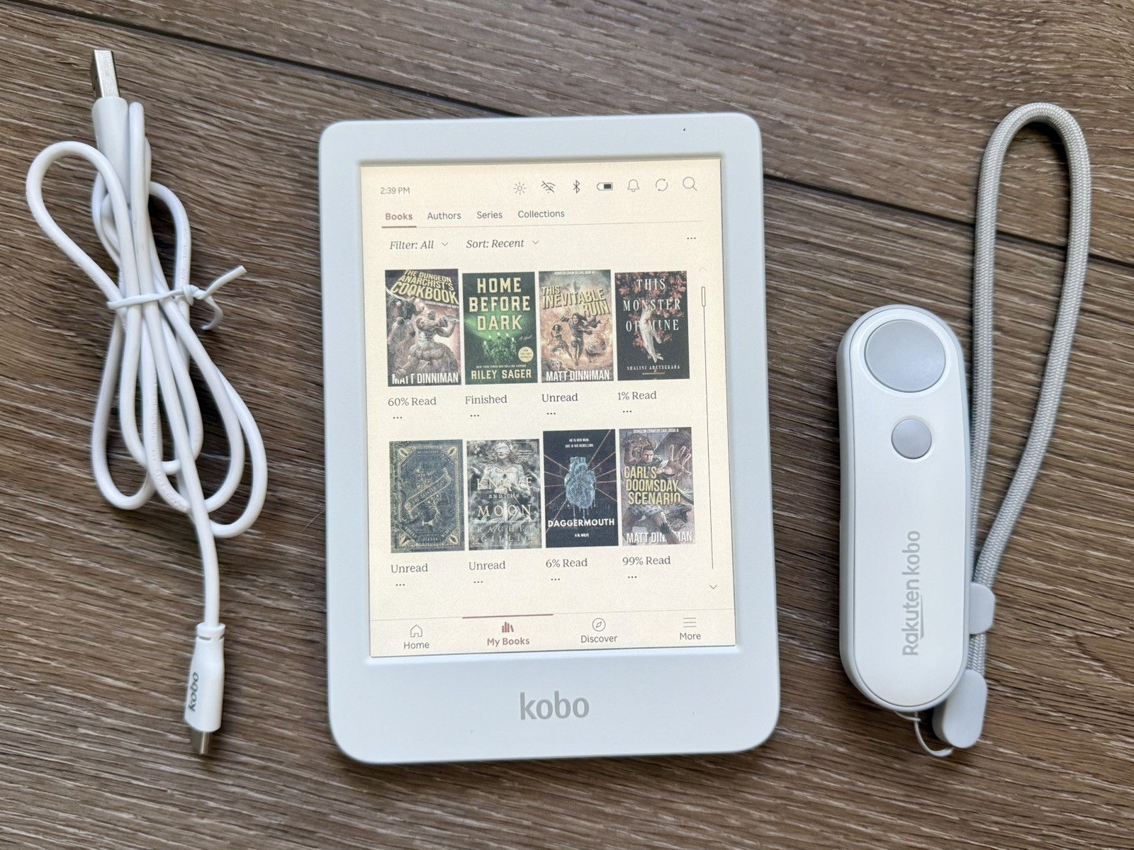 Kobo Clara Colour 6” eReader White 16GB w/ Official Kobo Remote Page Turner